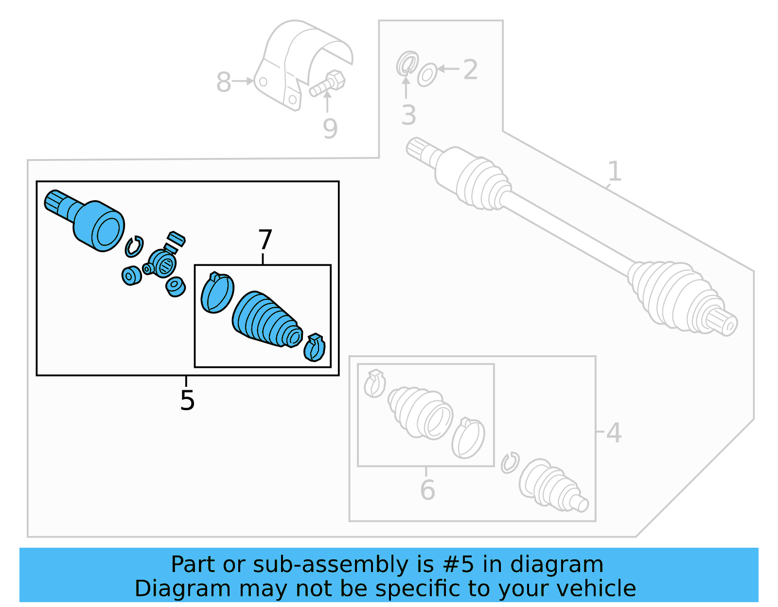 Inner Joint Assembly 3QF-498-103-A - View 2