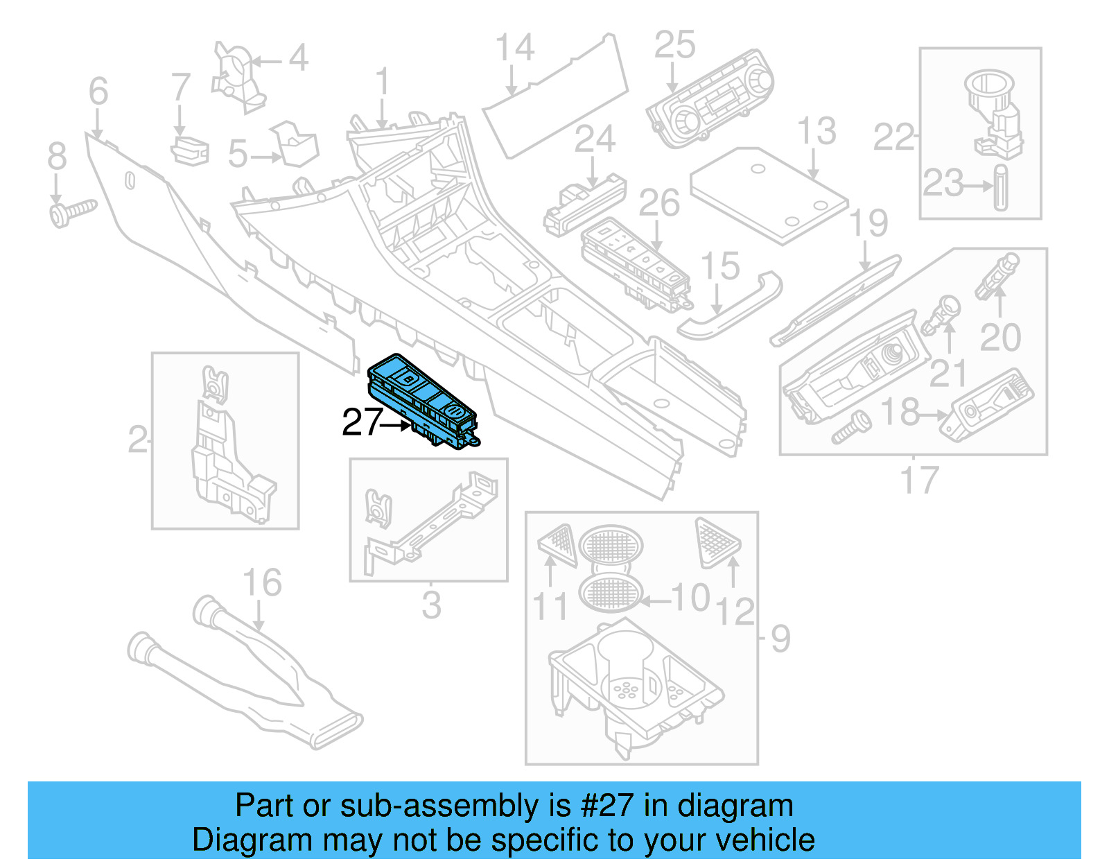 Switch Assembly 3AB-927-137-WHS - View 9