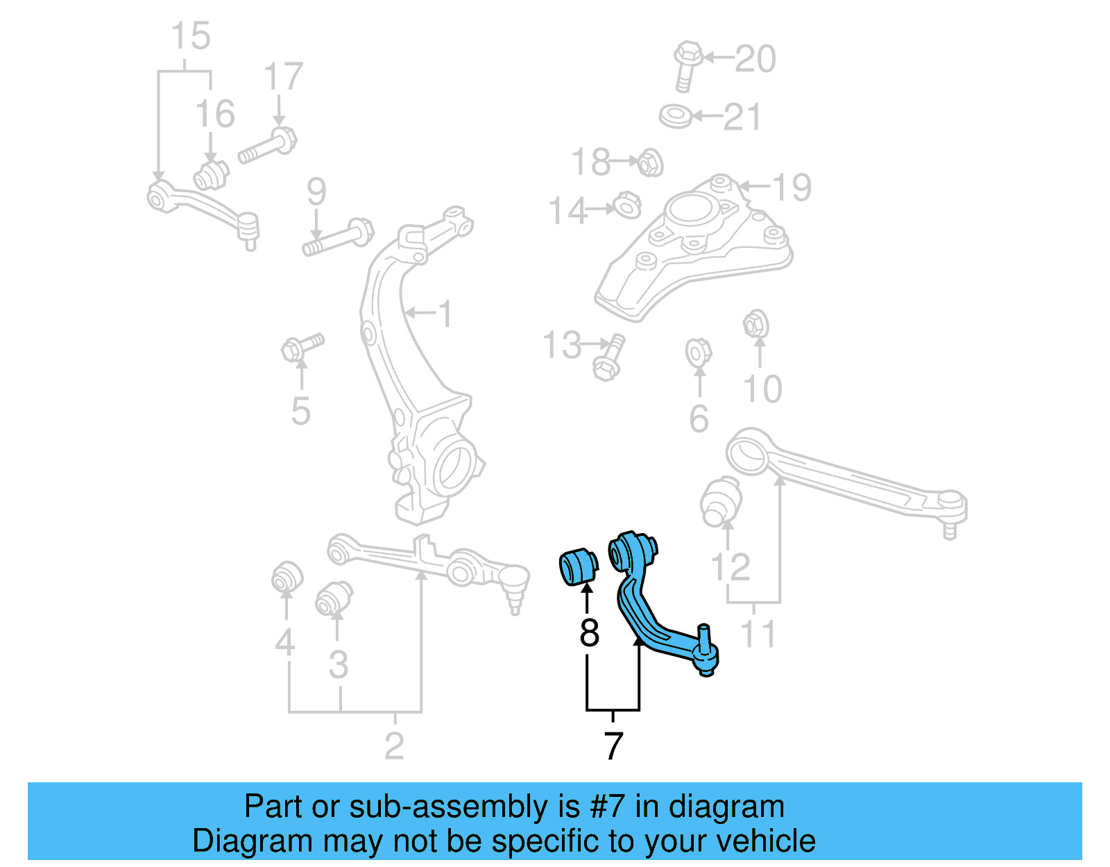 Rear Lower Control Arm 4E0-407-694-N - View 4