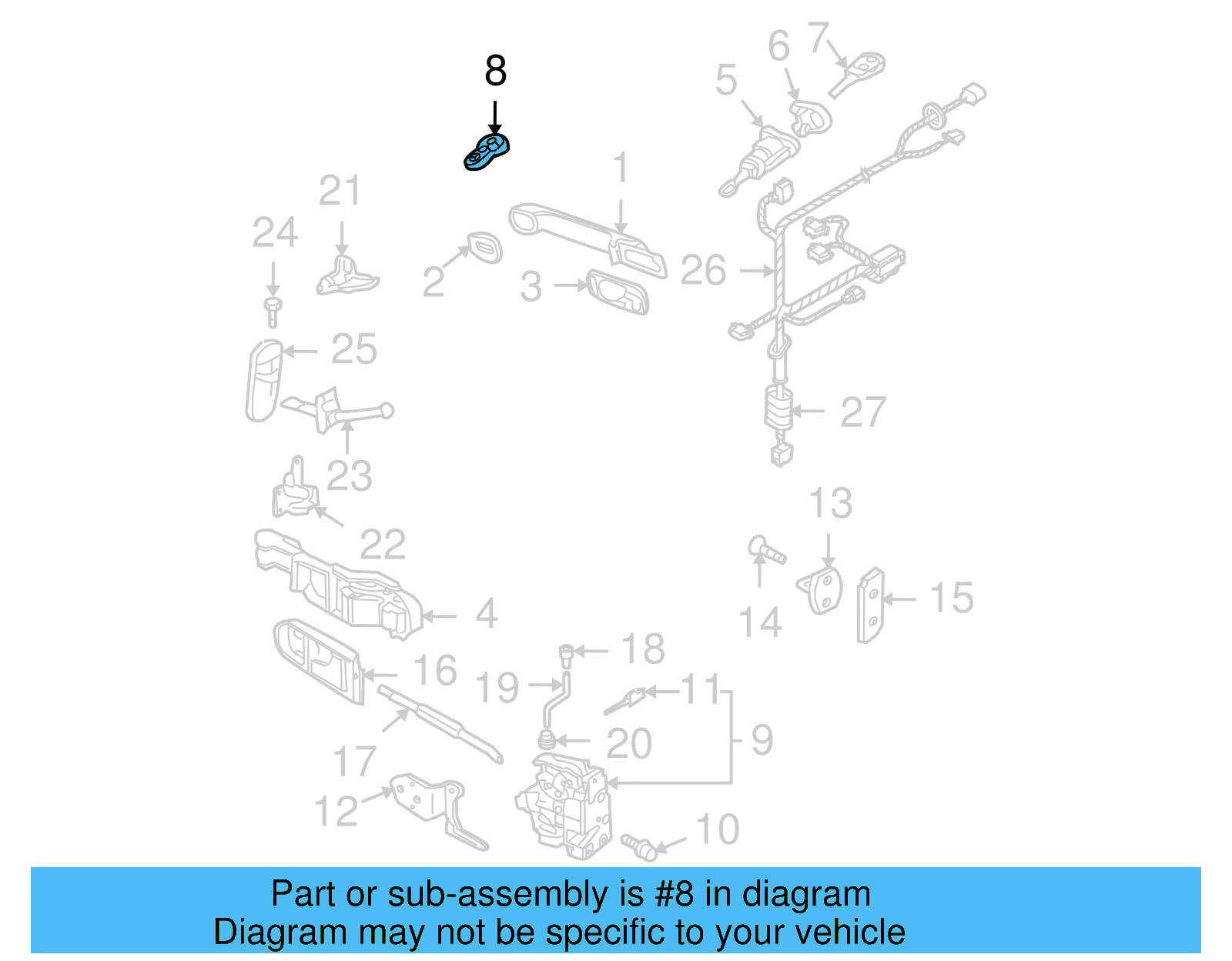 Keyless Entry Transmitter 1J0-959-753-F