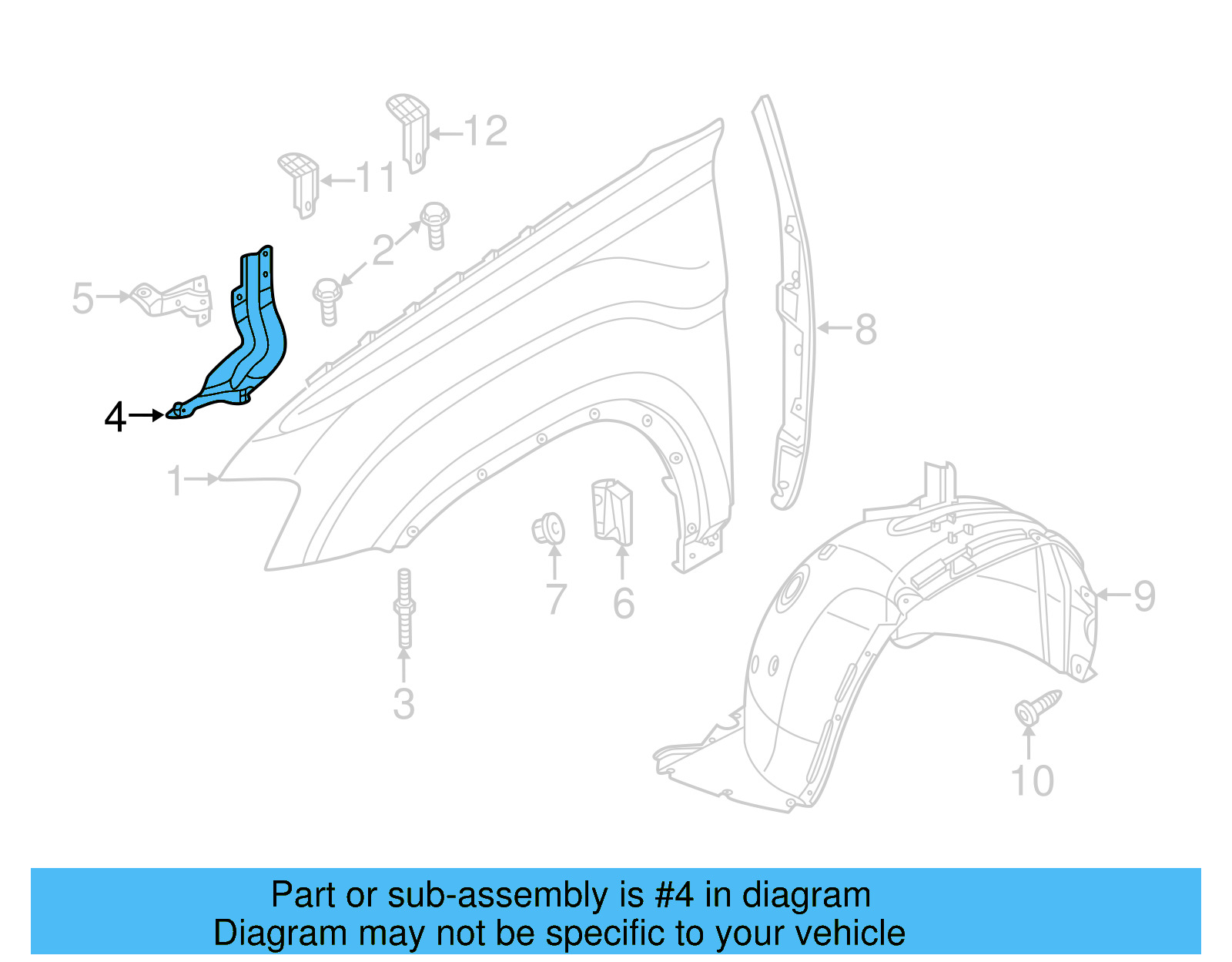 Front Mount Bracket 3CN-821-135-A - View 6