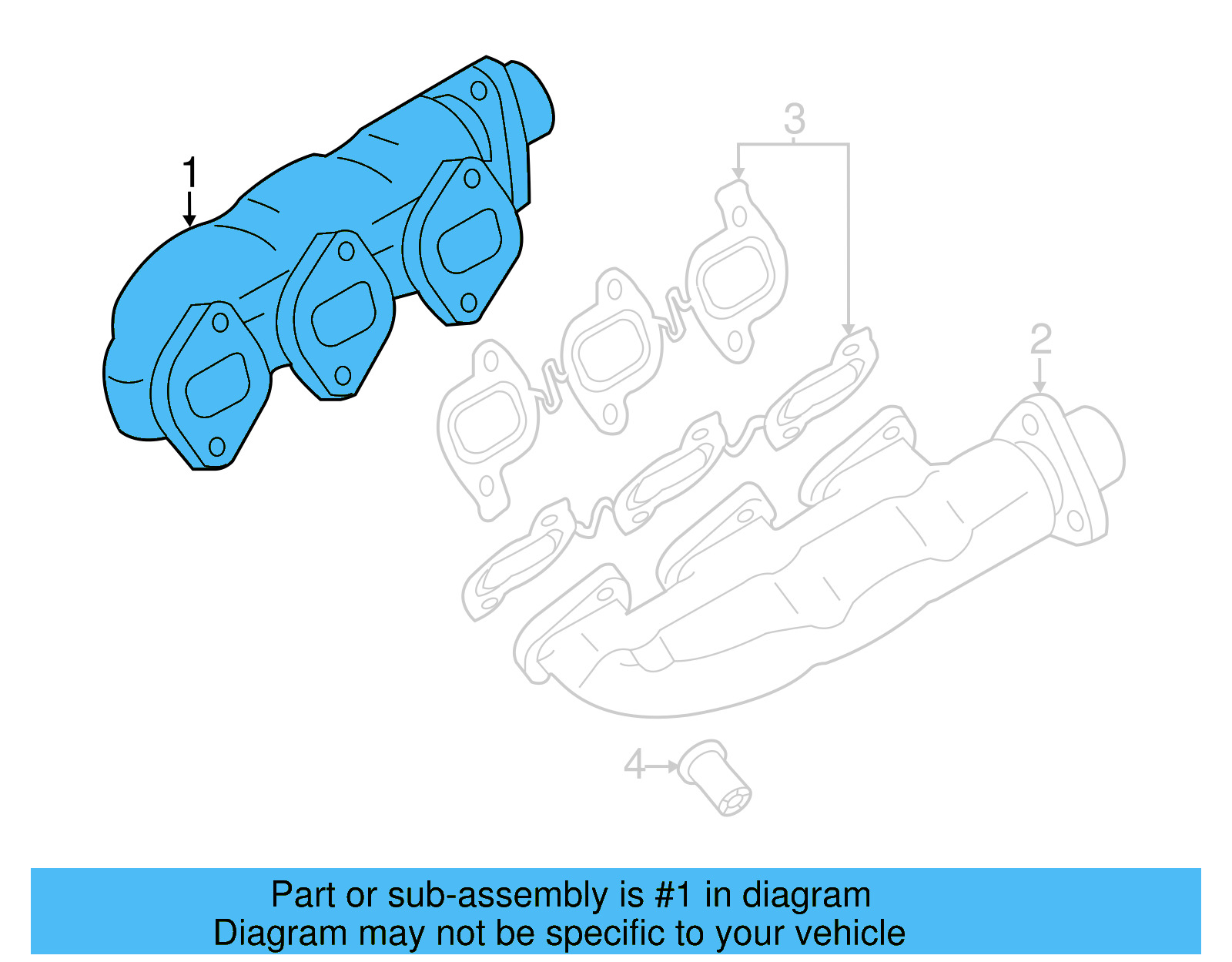 Exhaust Manifold 059-253-034-AC - View 11