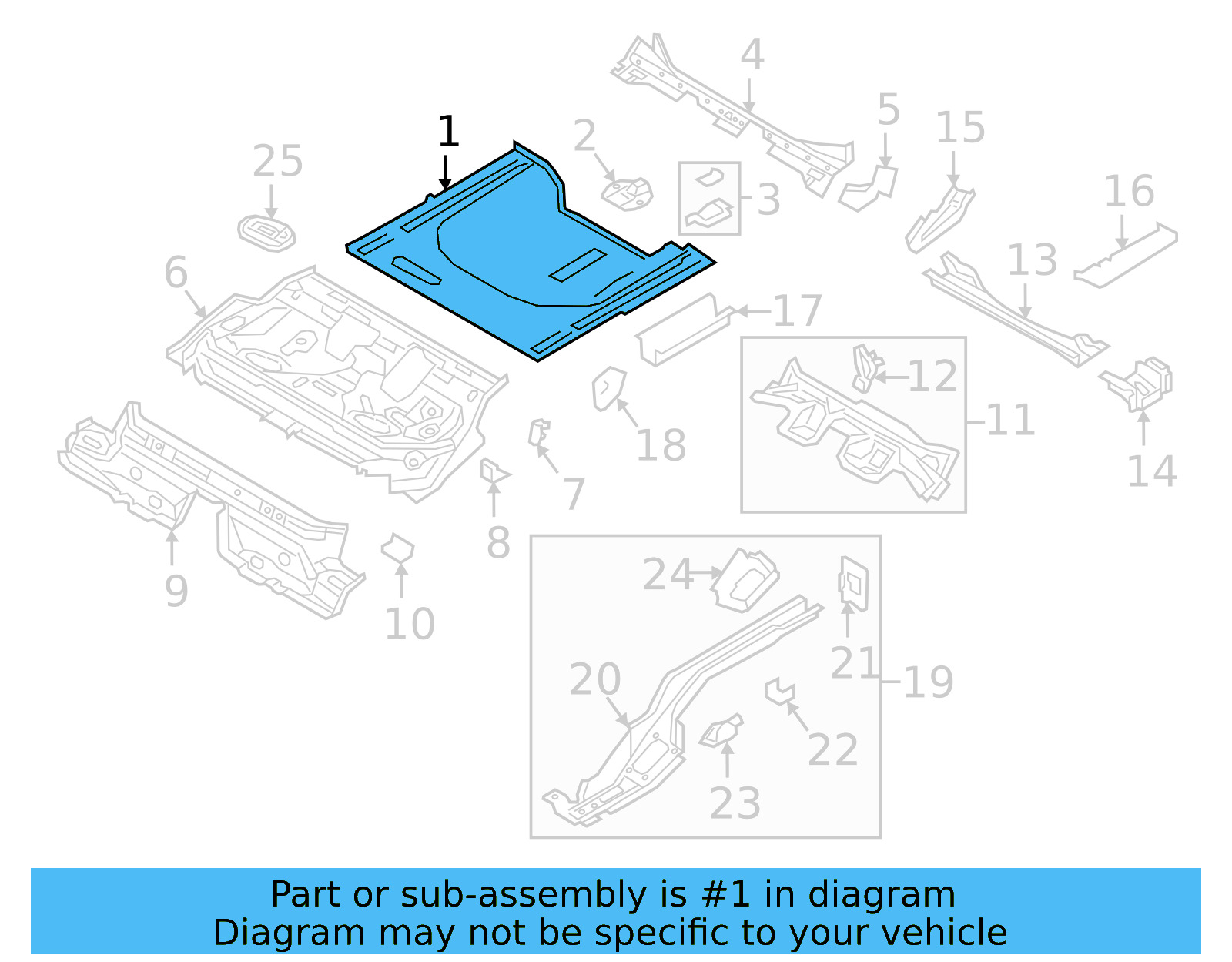 Floor Pan 5Q0-813-116-B - View 4