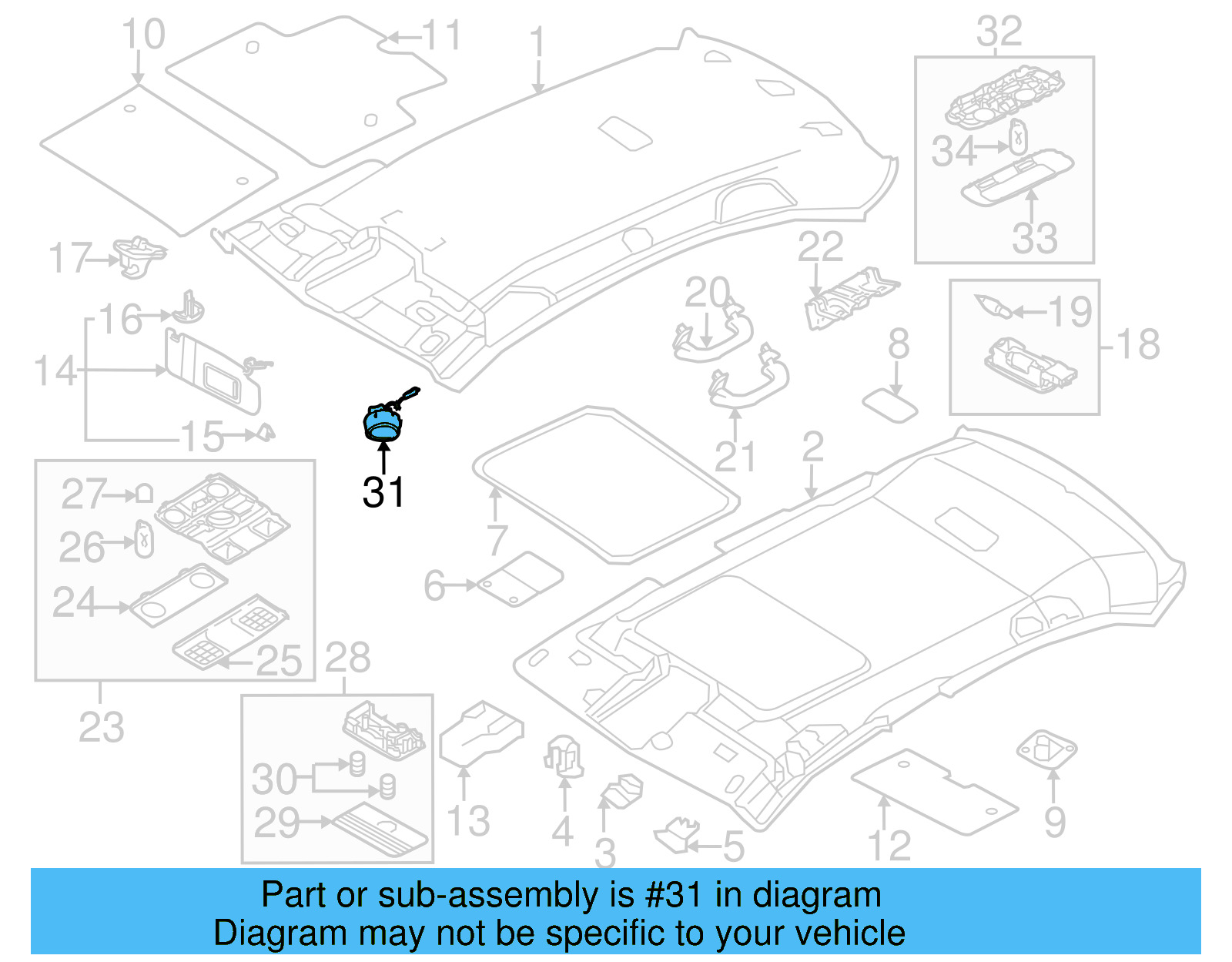 Sunroof Switch 5C6-959-561-DOT - View 5