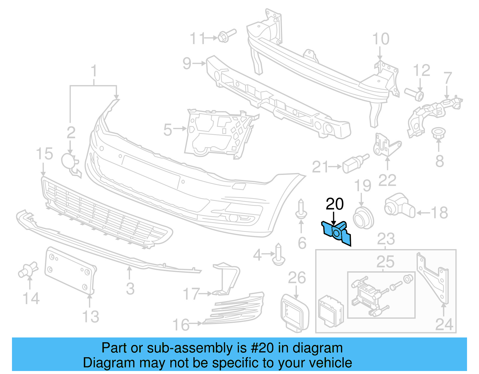 Park Sensor Bracket 5G0-919-493-B - View 8
