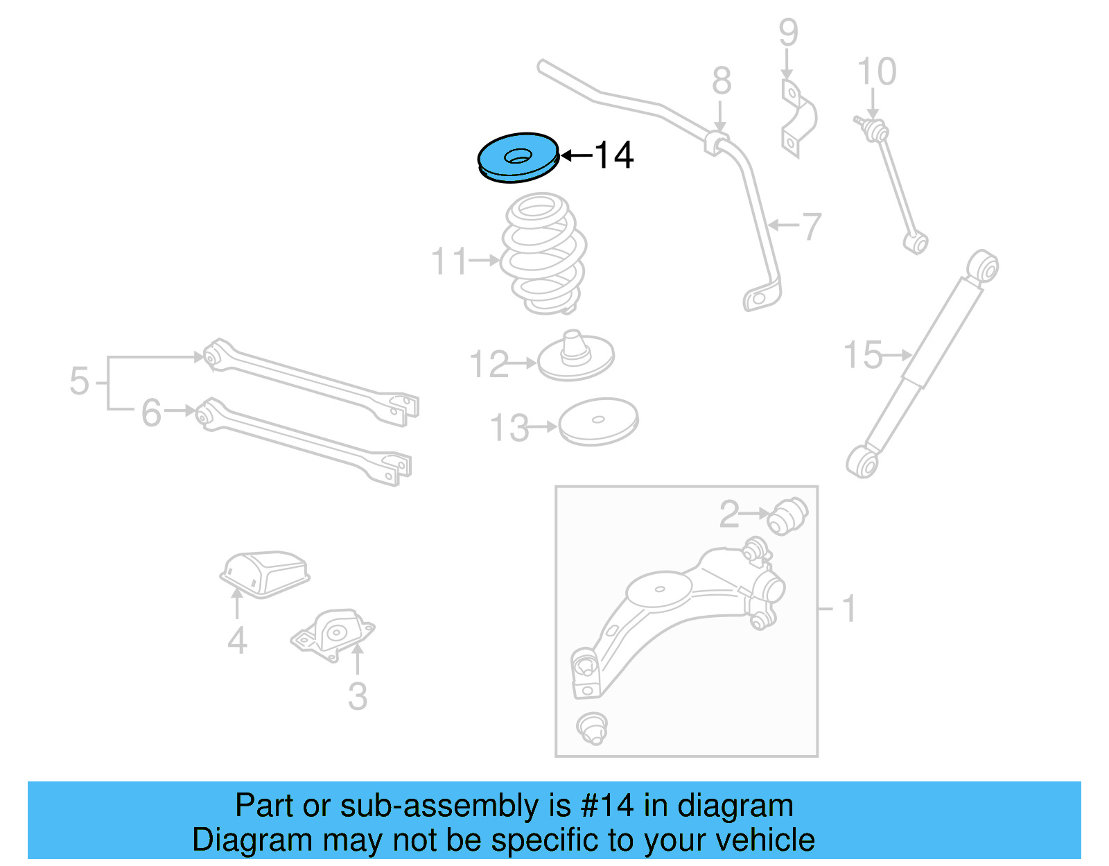 Spring Seat 1J0-512-149-G - View 4