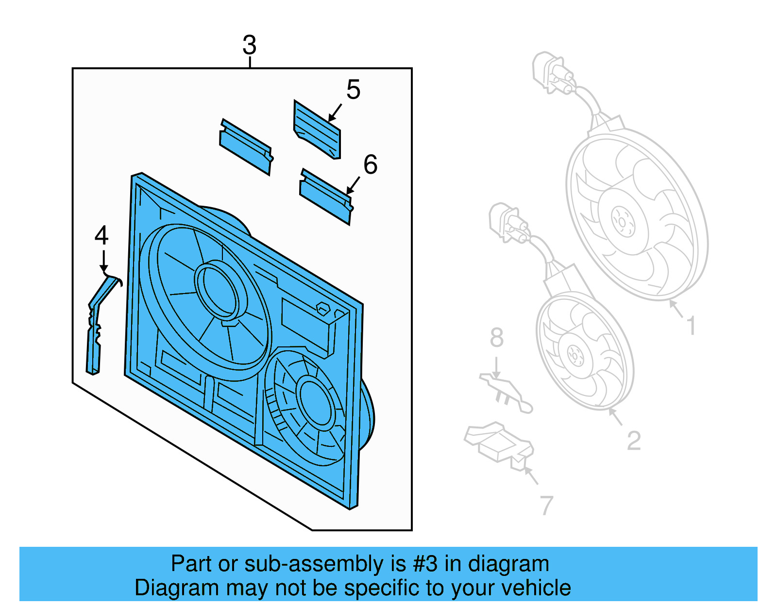 Fan Shroud 7L0-121-207-D - View 6