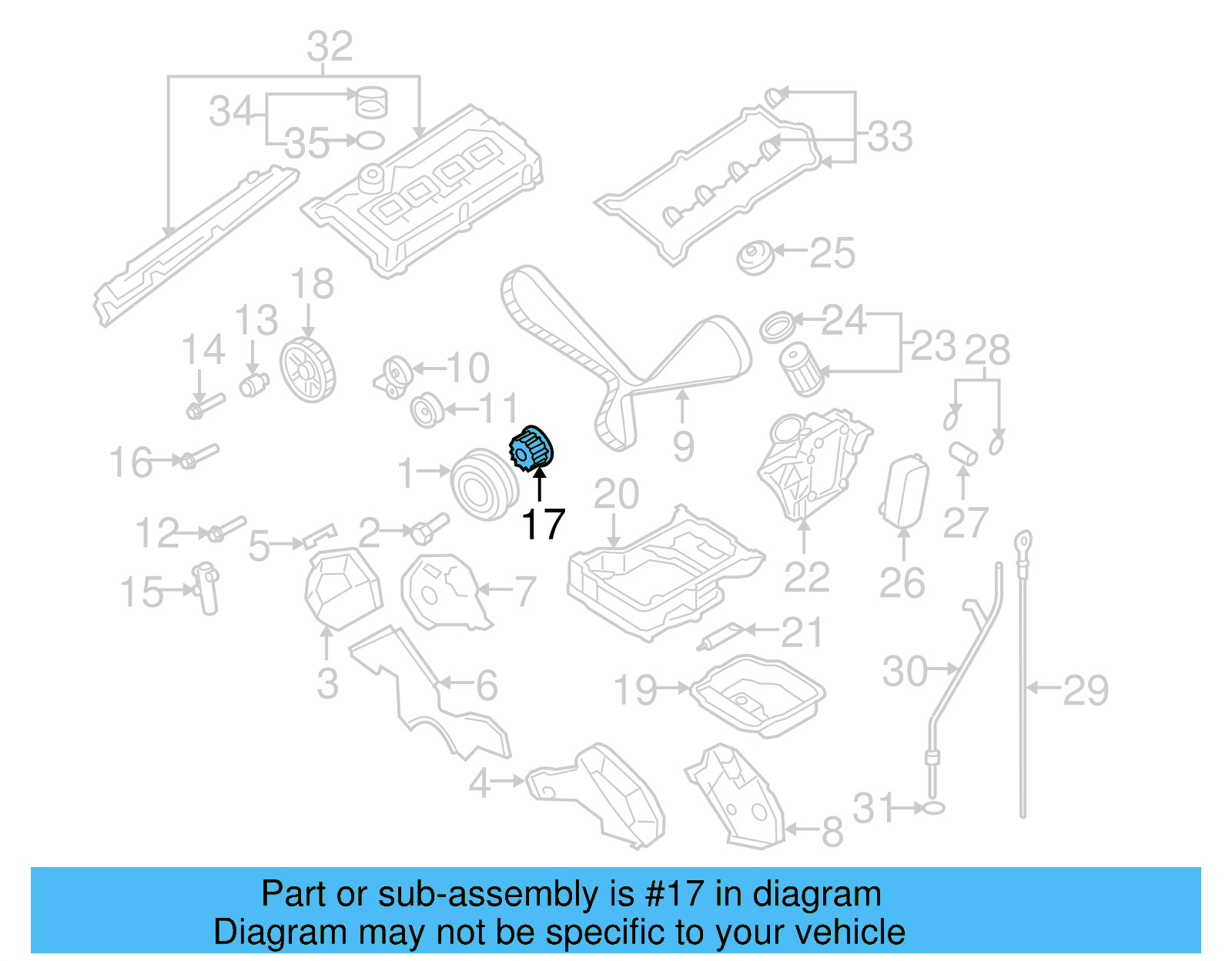 Timing Gear Set 077-105-261-D - View 7