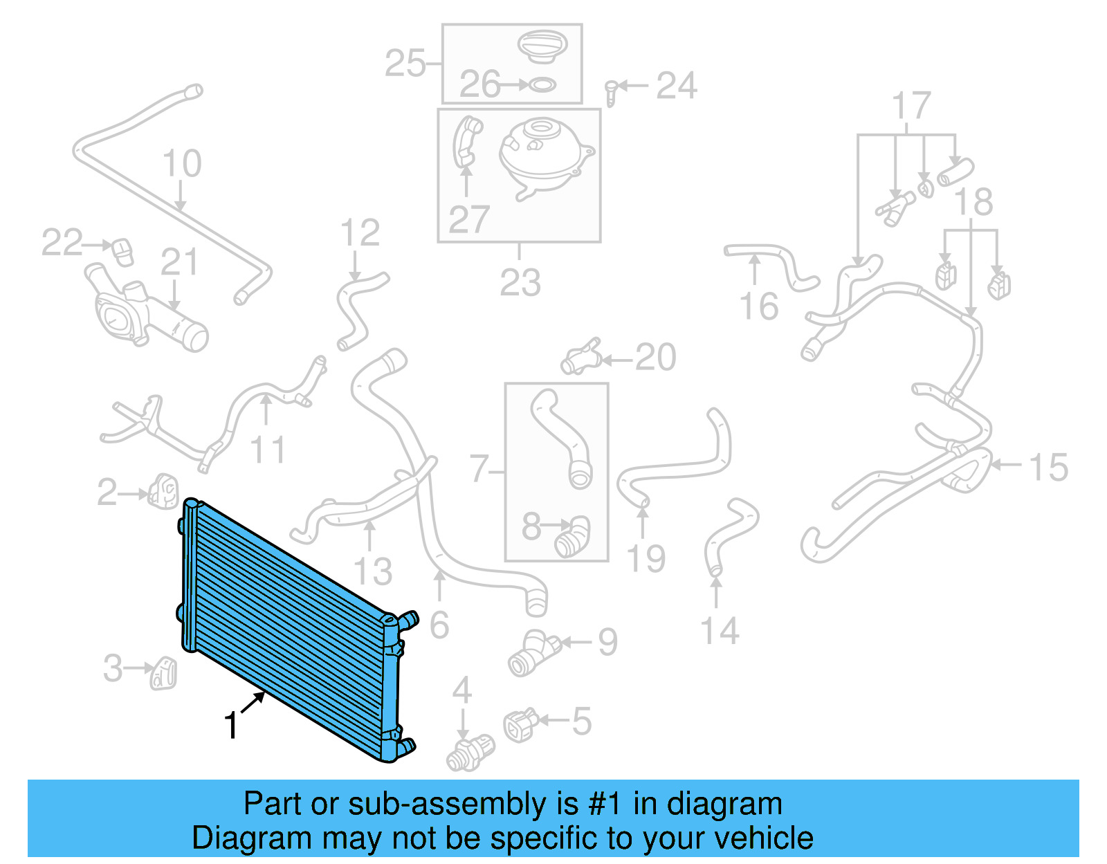 Radiator 1J0-121-253-AD - View 22