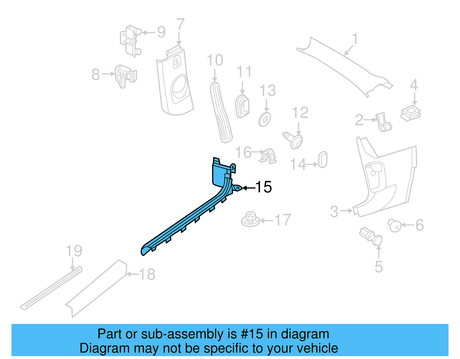 Scuff Plate 5C5-853-372-A-82V - View 9