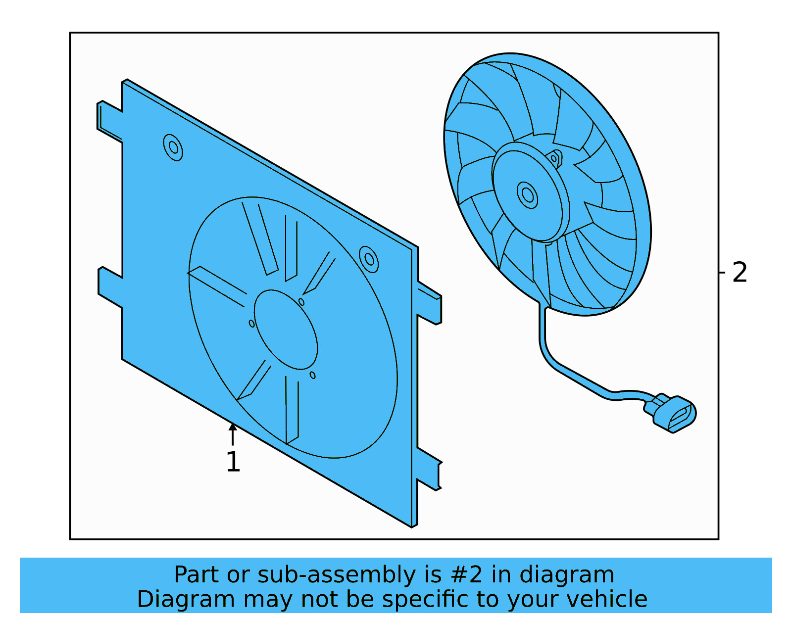 Fan & Motor 1EA-121-203-E - View 6