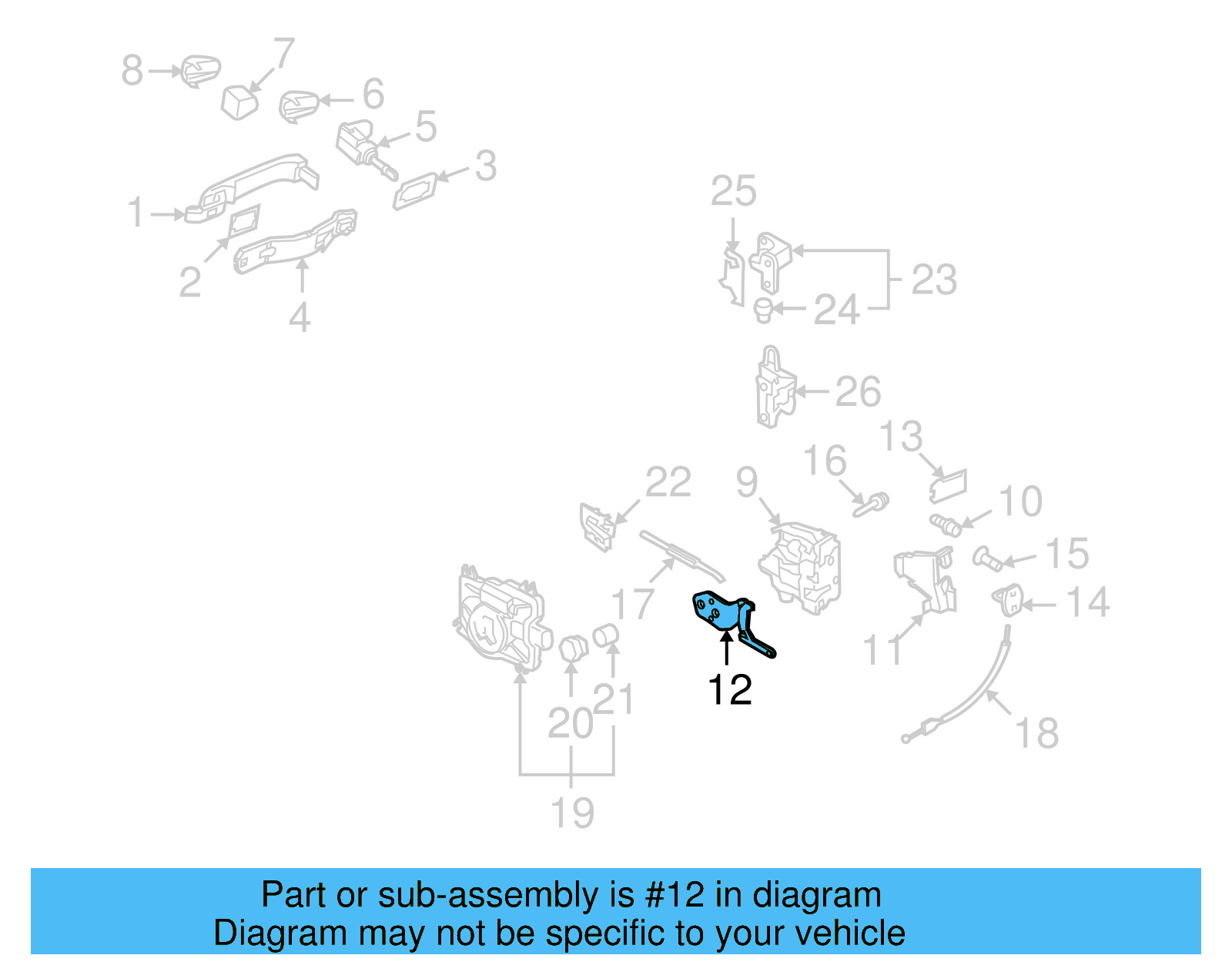 Lock Bracket 3D0-837-868-C - View 3
