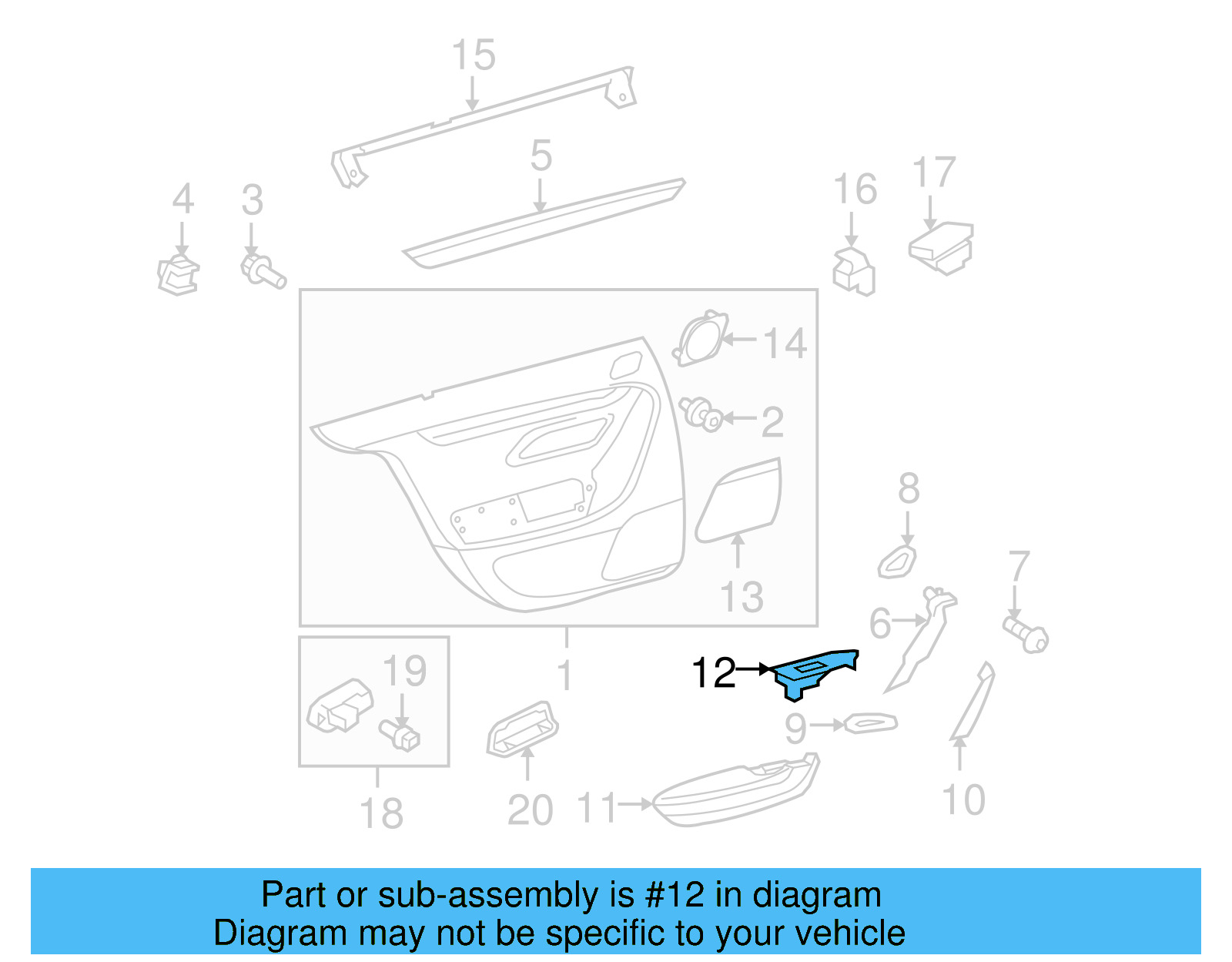 Switch Bezel 3C8-867-375-A-4A1 - View 4