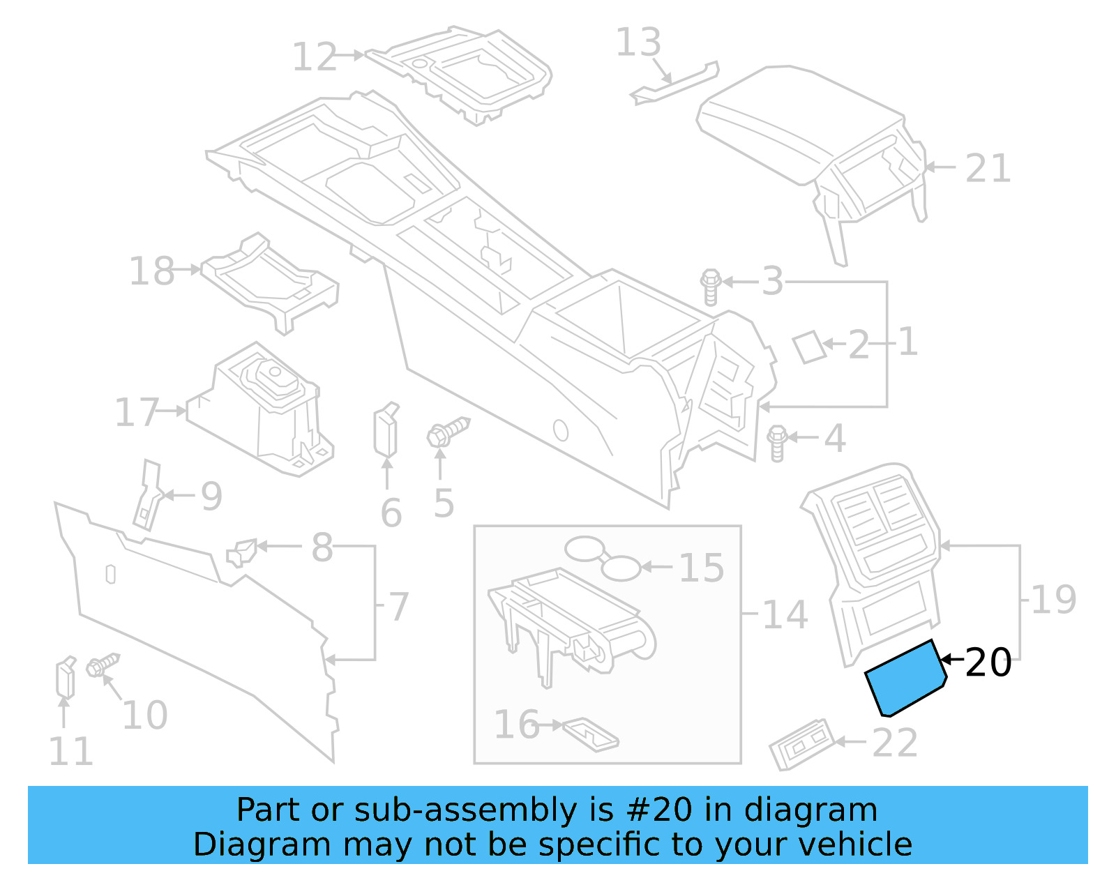 Rear Trim Trim 3G0-863-289-B-1ZV - View 6