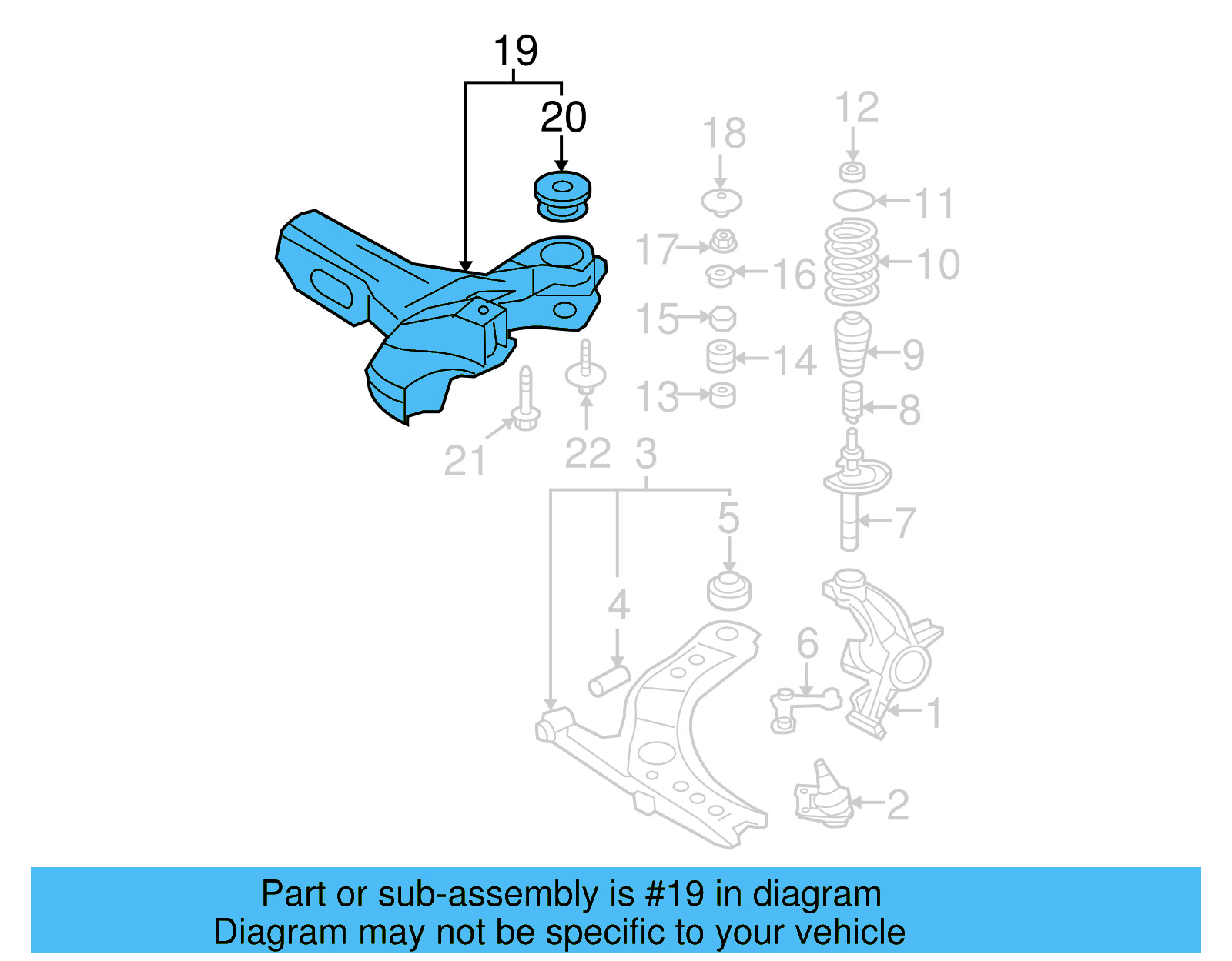 Suspension Cross 1J0-199-313-M - View 6