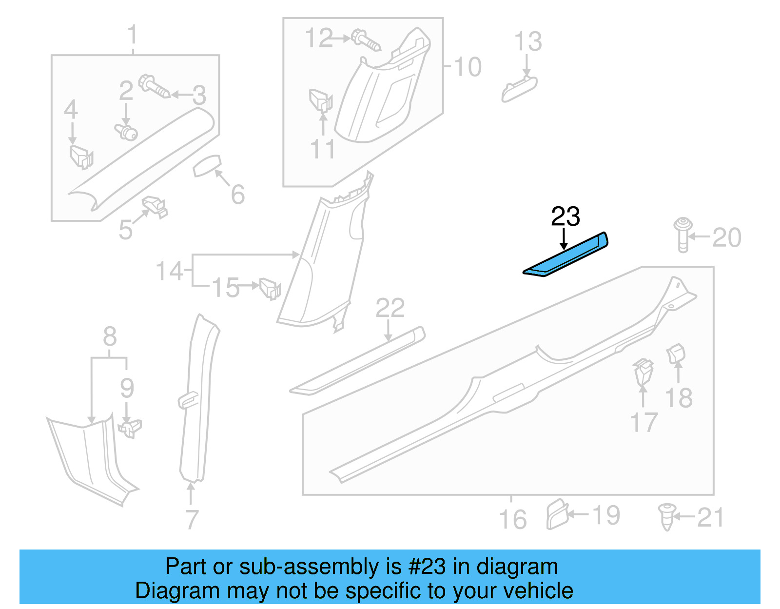 Rear Sill Plate 561-853-537-A-TF9 - View 5