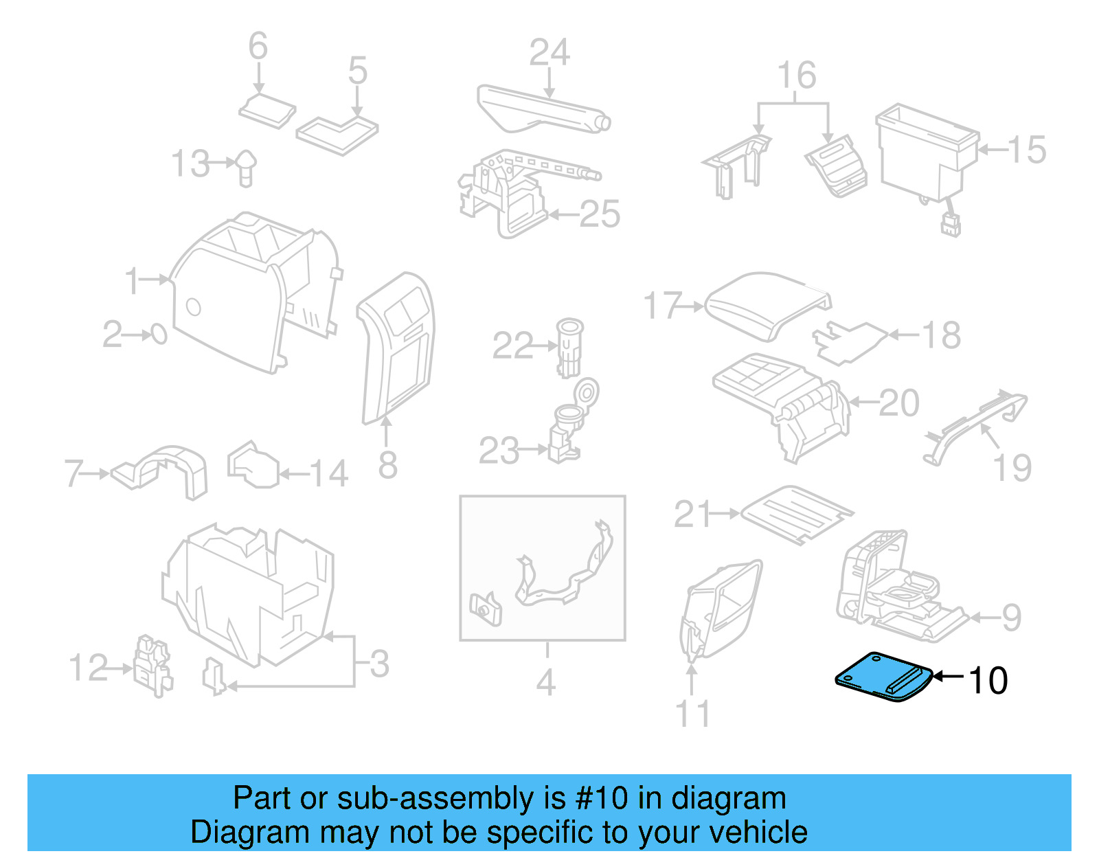 Rear Seat Cup 1K0-862-543-E-82V - View 3