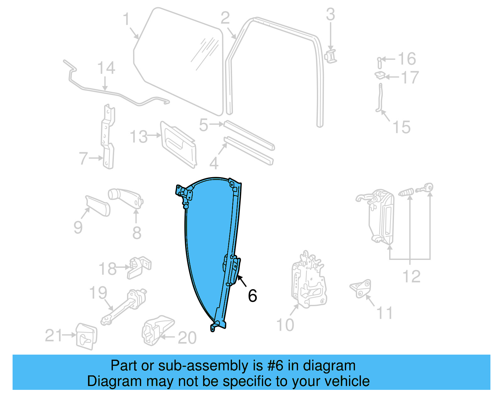 Window Regulator 701-837-462-B - View 5
