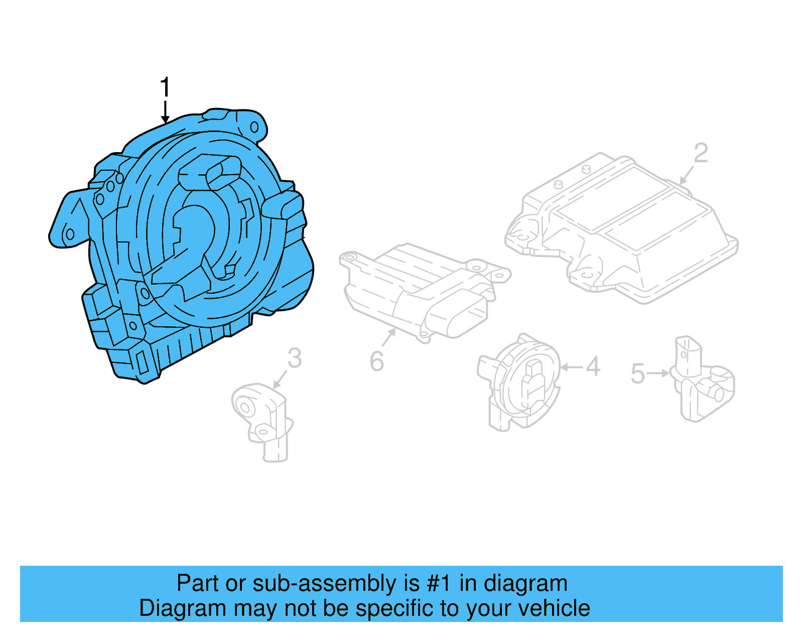 Clock Spring 5Q0-953-549-D - View 3