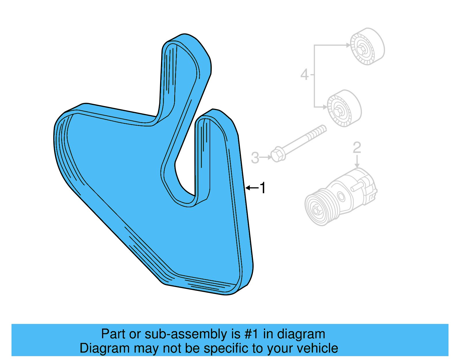 Serpentine Belt 022-145-933-AP - View 21