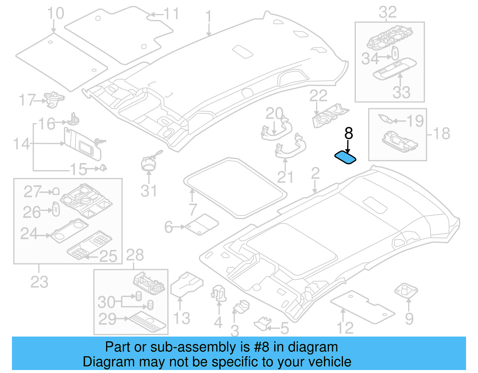 Headliner Reinforcement 6Q0-867-599-G