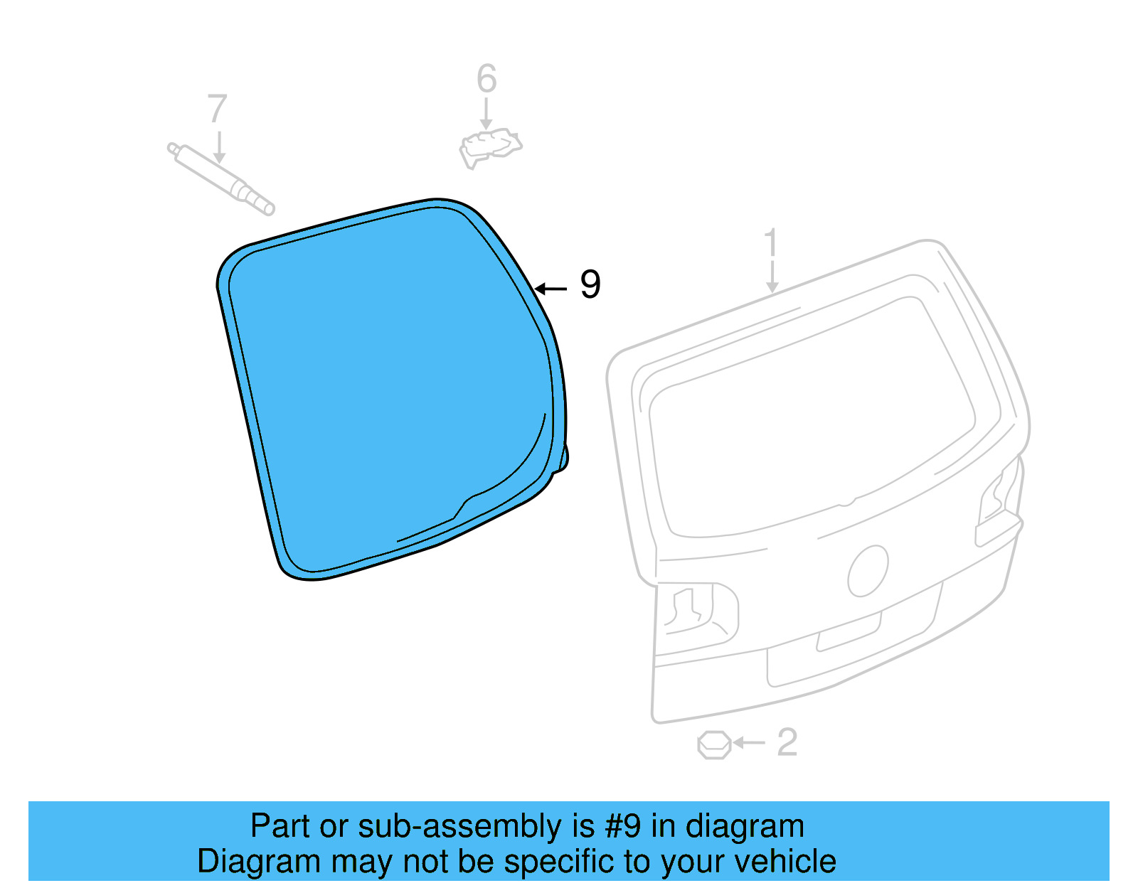 Weatherstrip 7L6-827-705-K - View 4