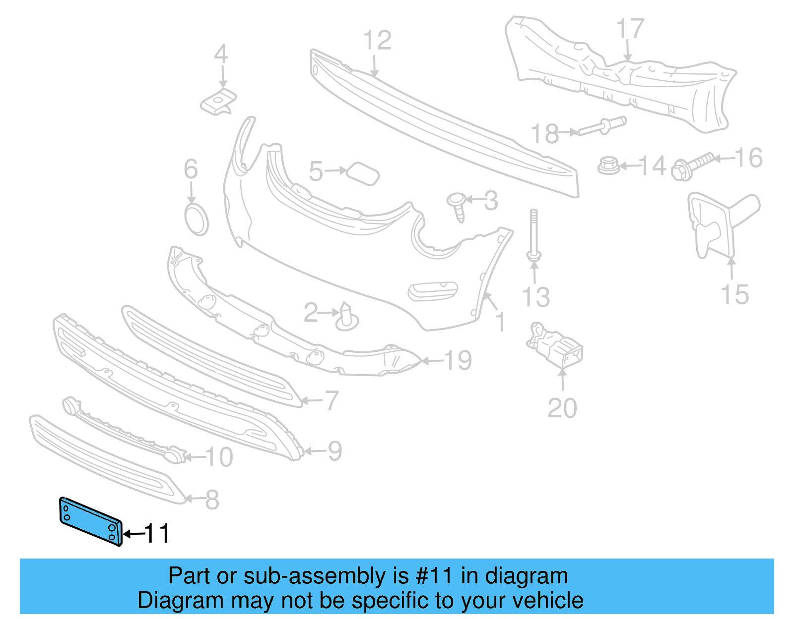 License Bracket 1C0-807-287-J-B41 - View 9