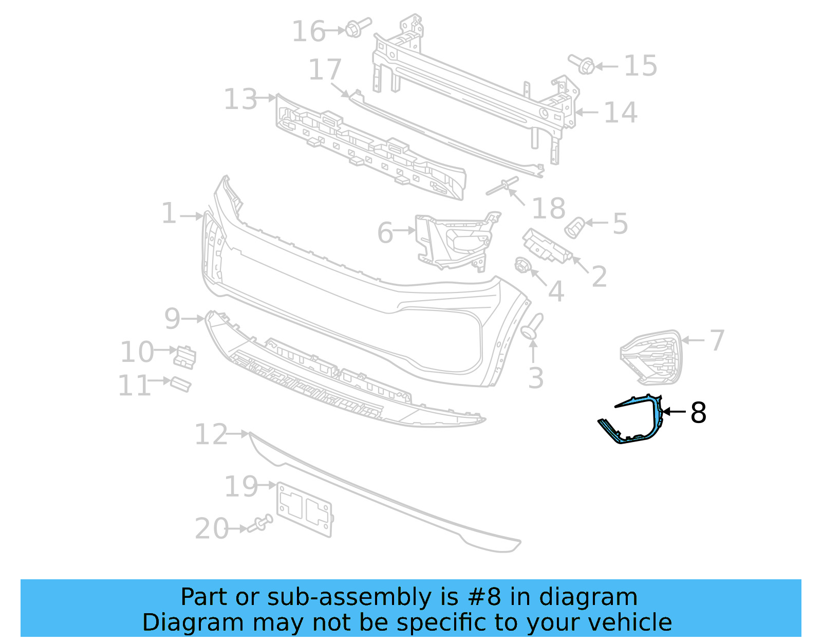 Outer Molding 3CN-853-711-2ZZ - View 14