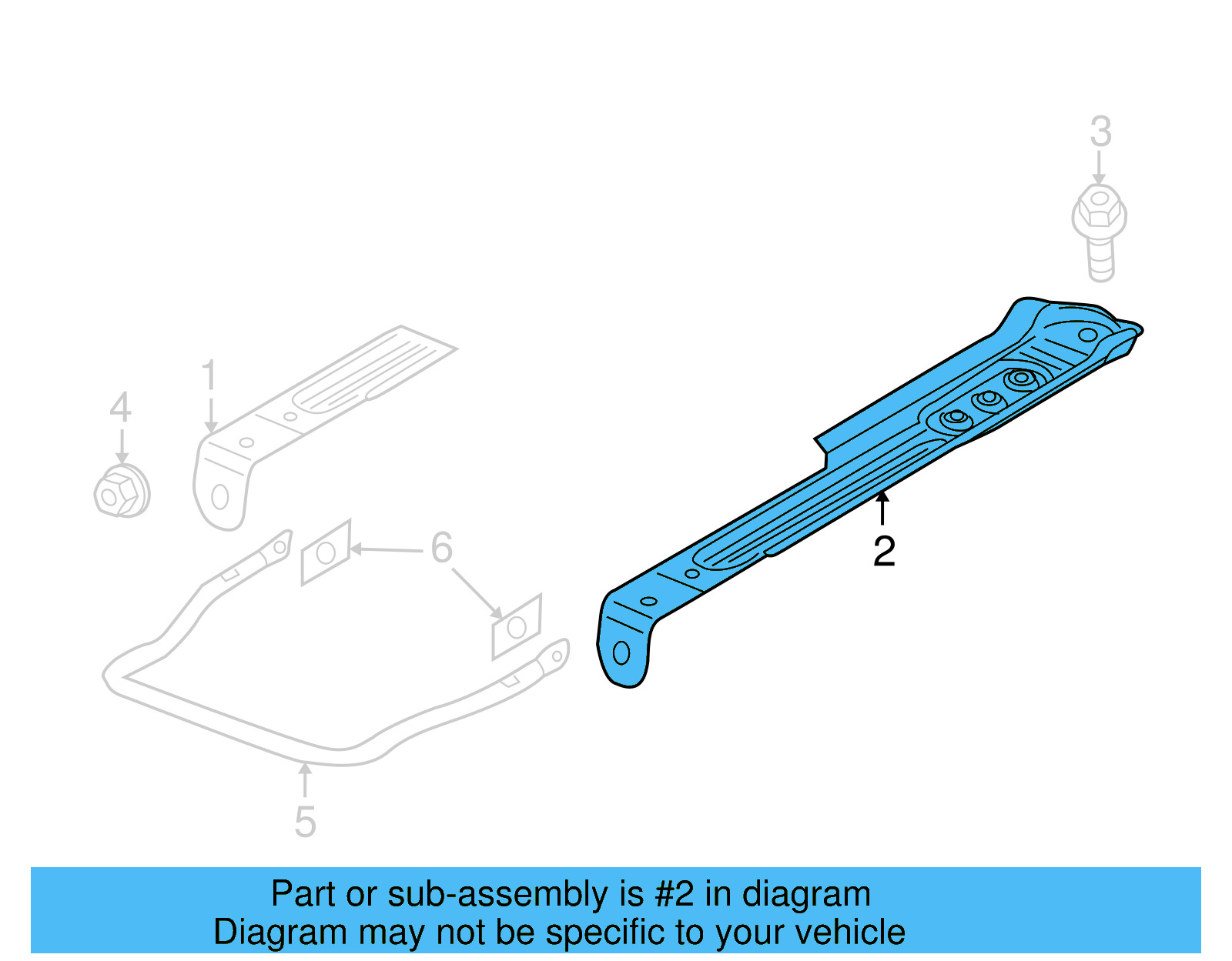 Seat Track 5N0-885-861-A - View 4