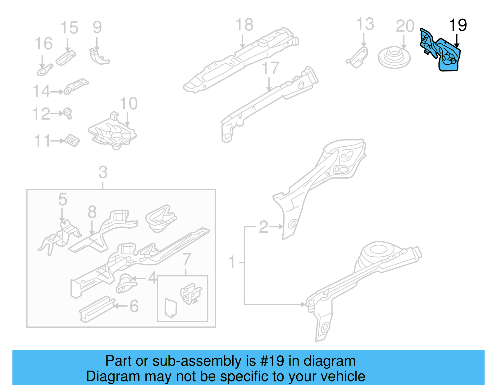 Corner Reinforced 1J0-809-112 - View 4