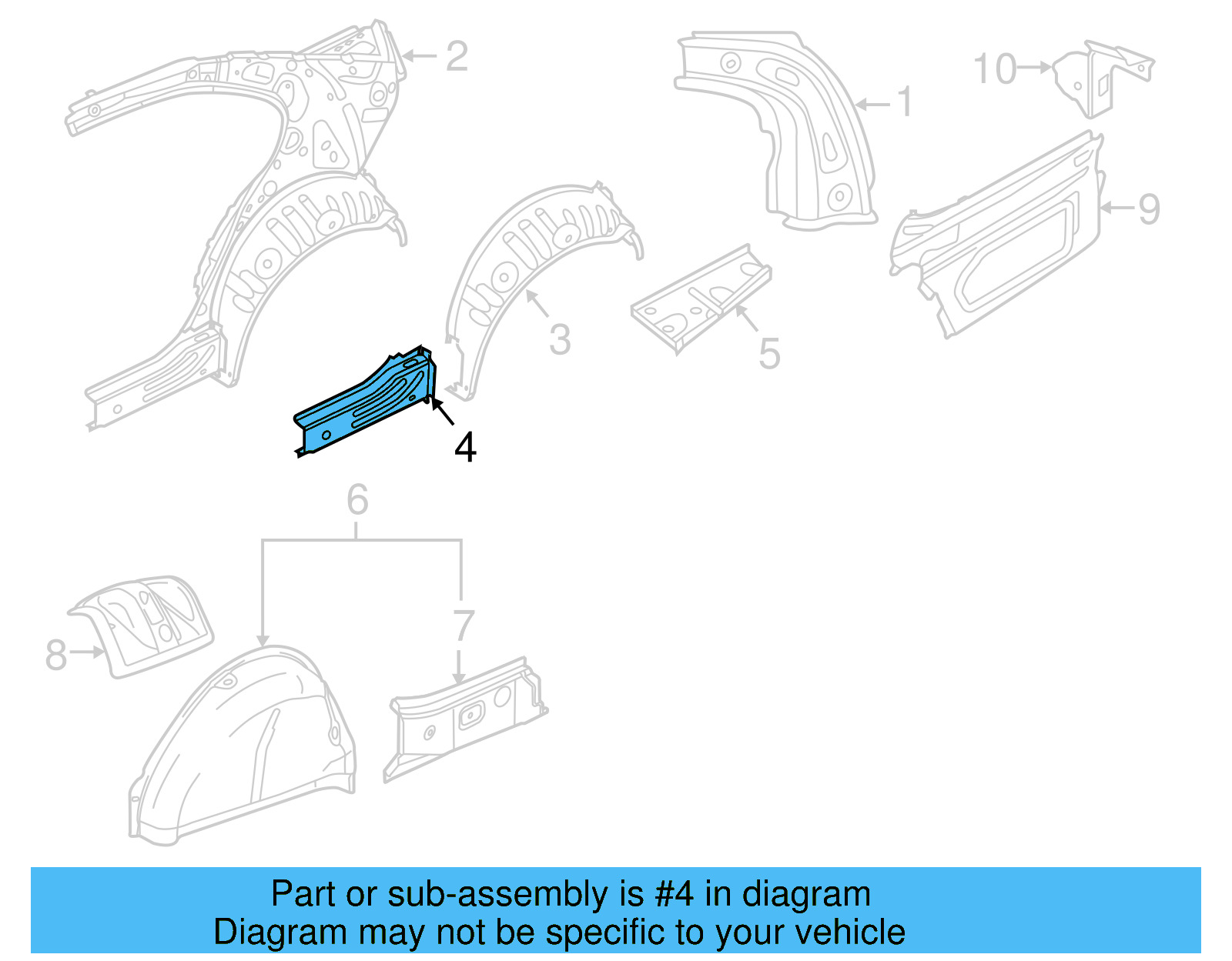 Front Extension 5C6-810-378-C - View 4