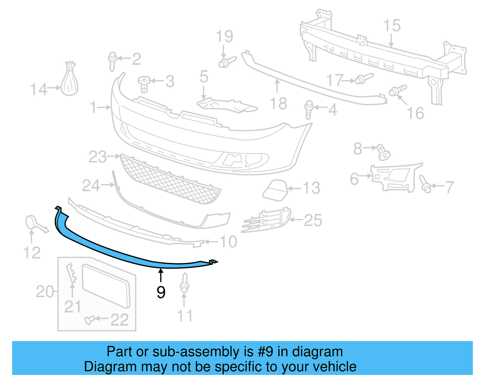 Spoiler 5K0-805-903-B-9B9 - View 5