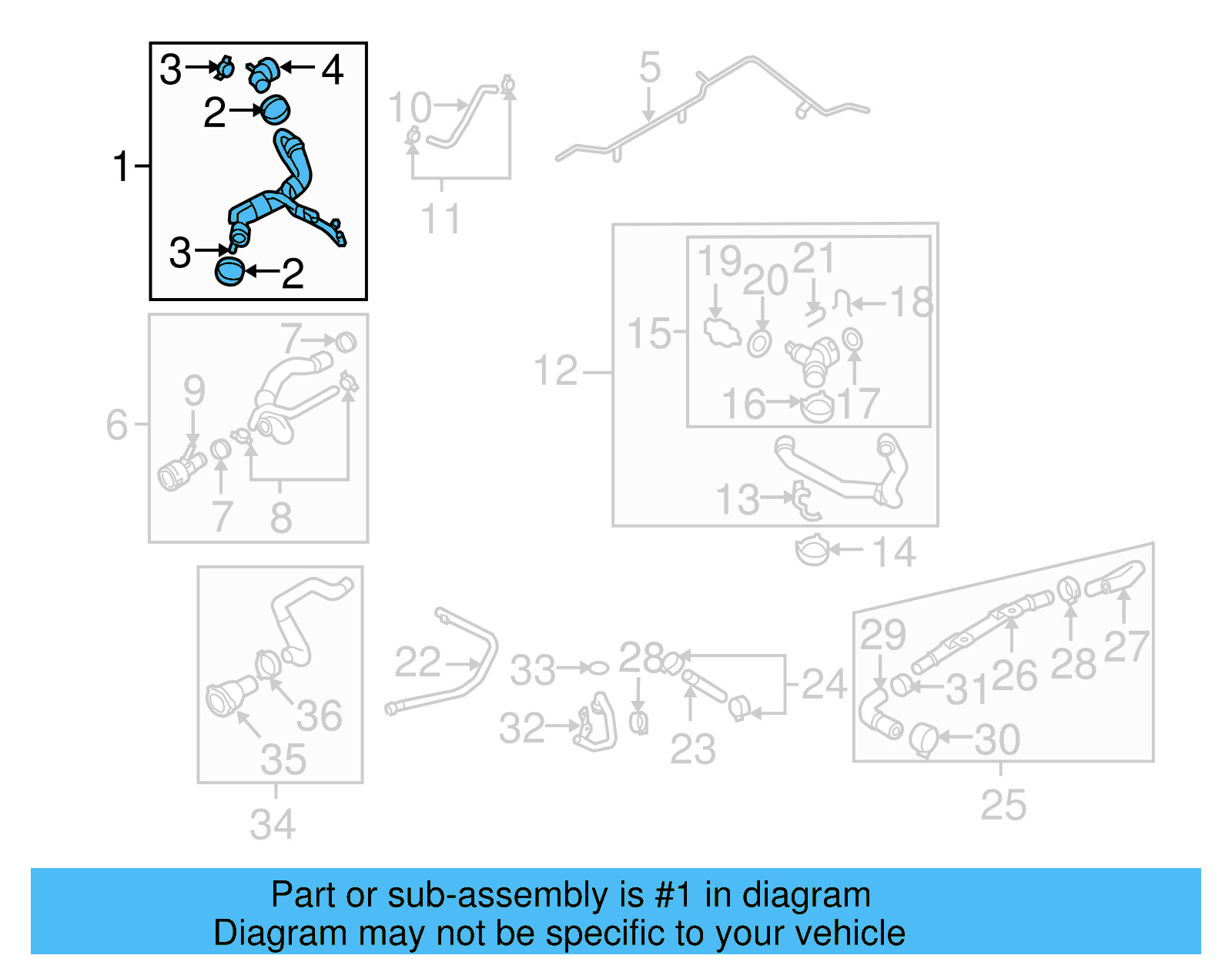 Upper Hose 1K0-122-101-FD - View 4