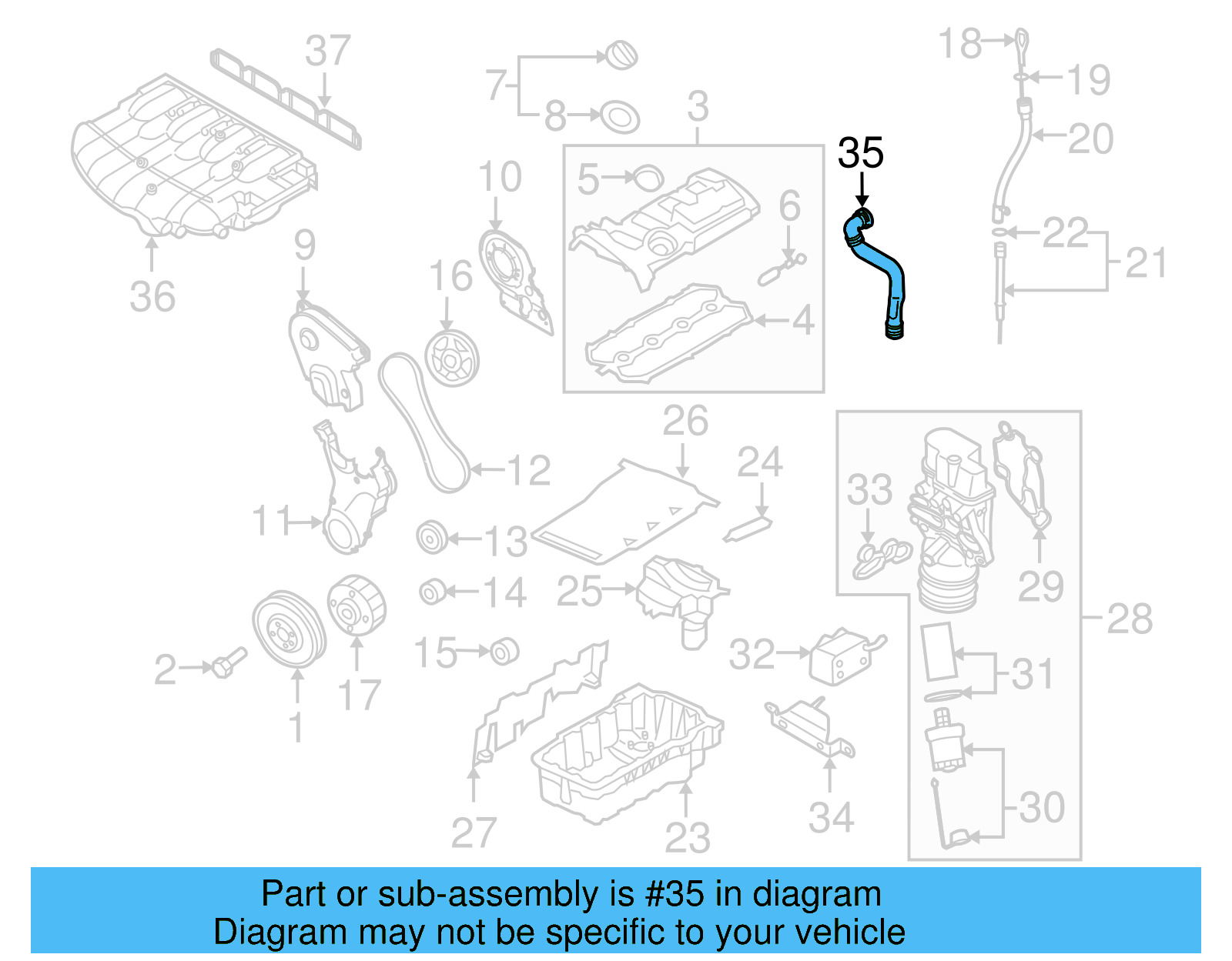 Breather Tube 06F-103-235-A - View 5