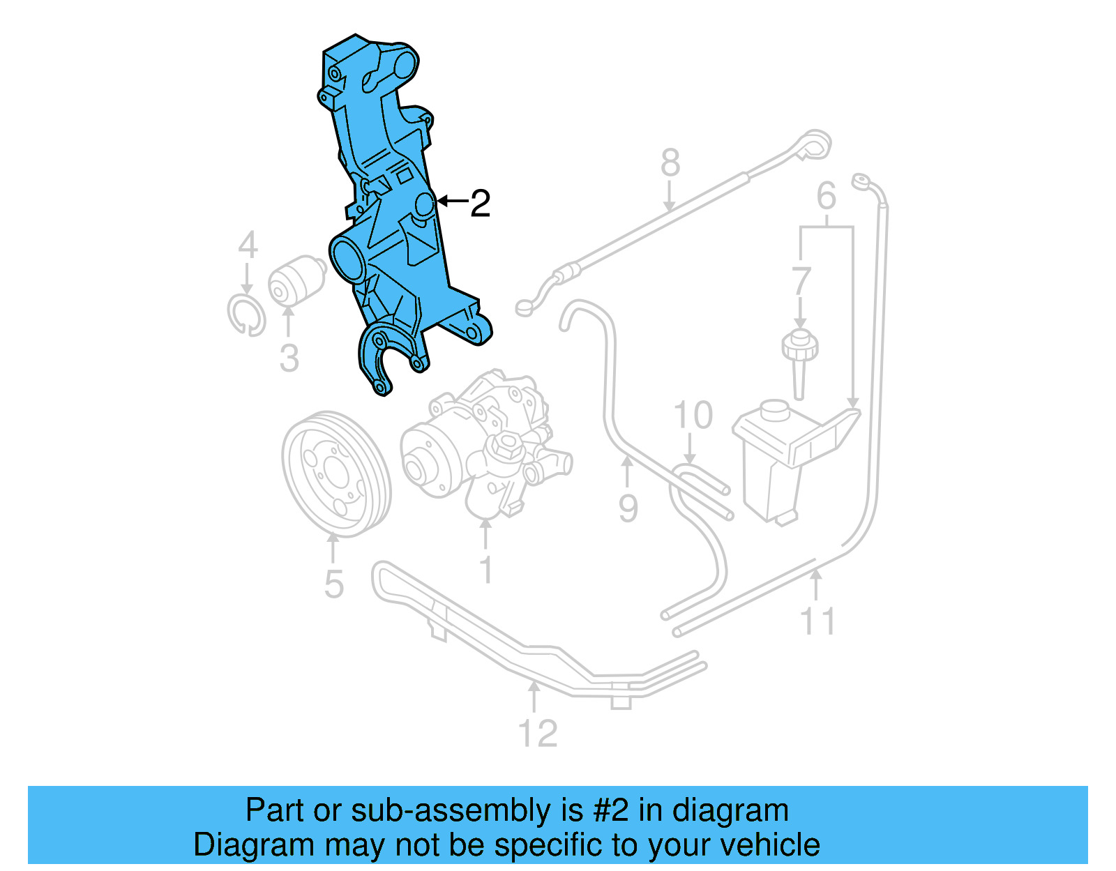 Bracket 038-903-139-AE - View 2