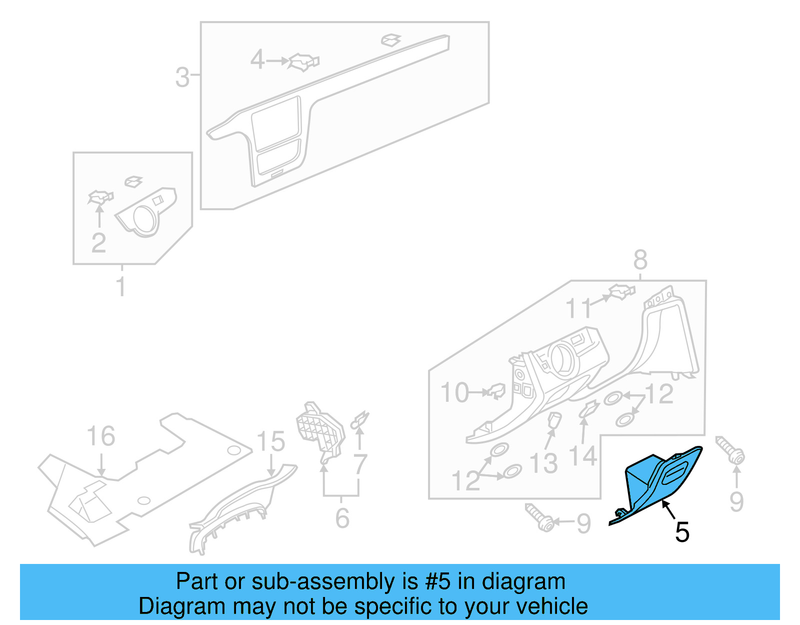 Tray 561-857-921-A-82V - View 10