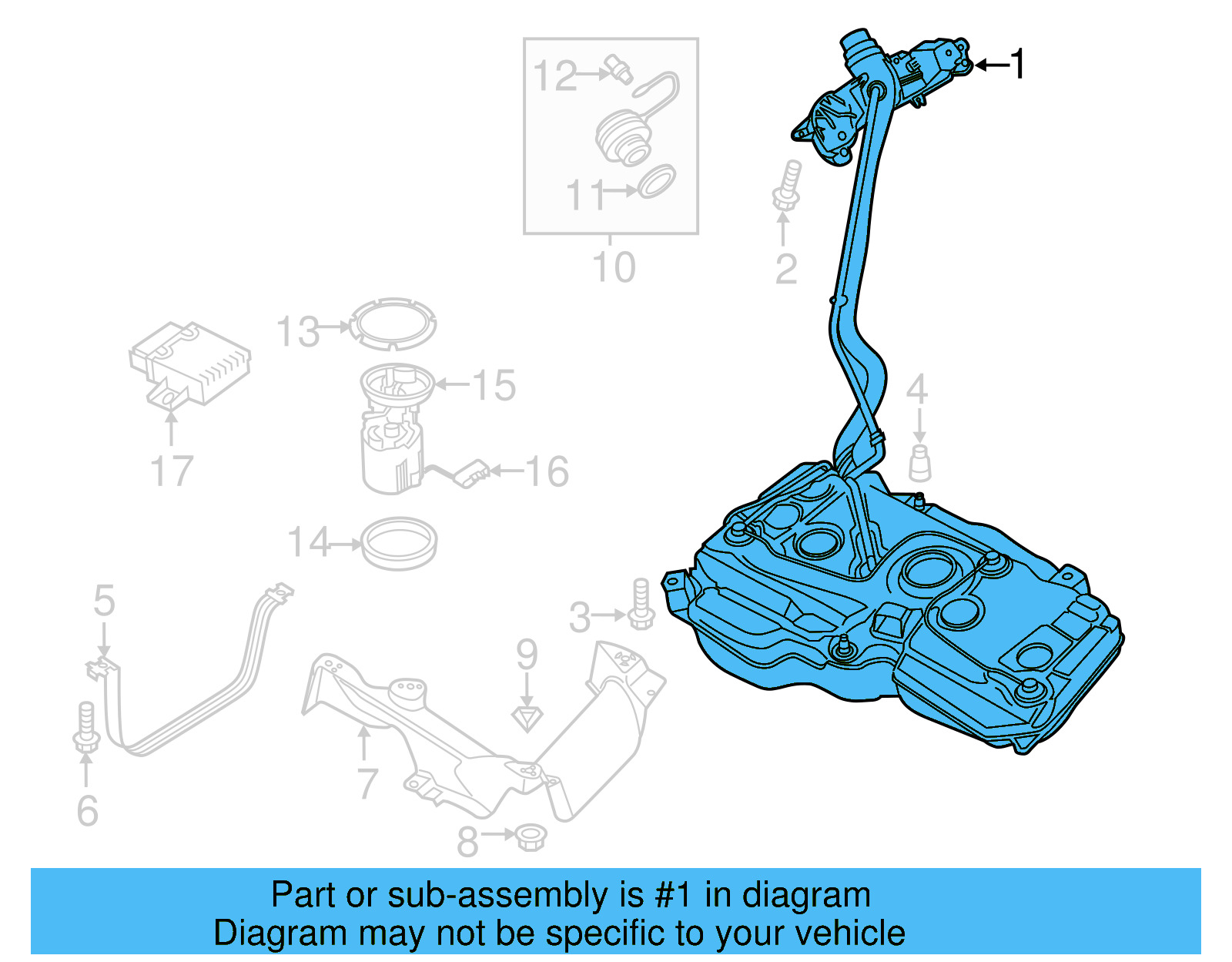 Fuel Tank 5QN-201-060-H - View 3