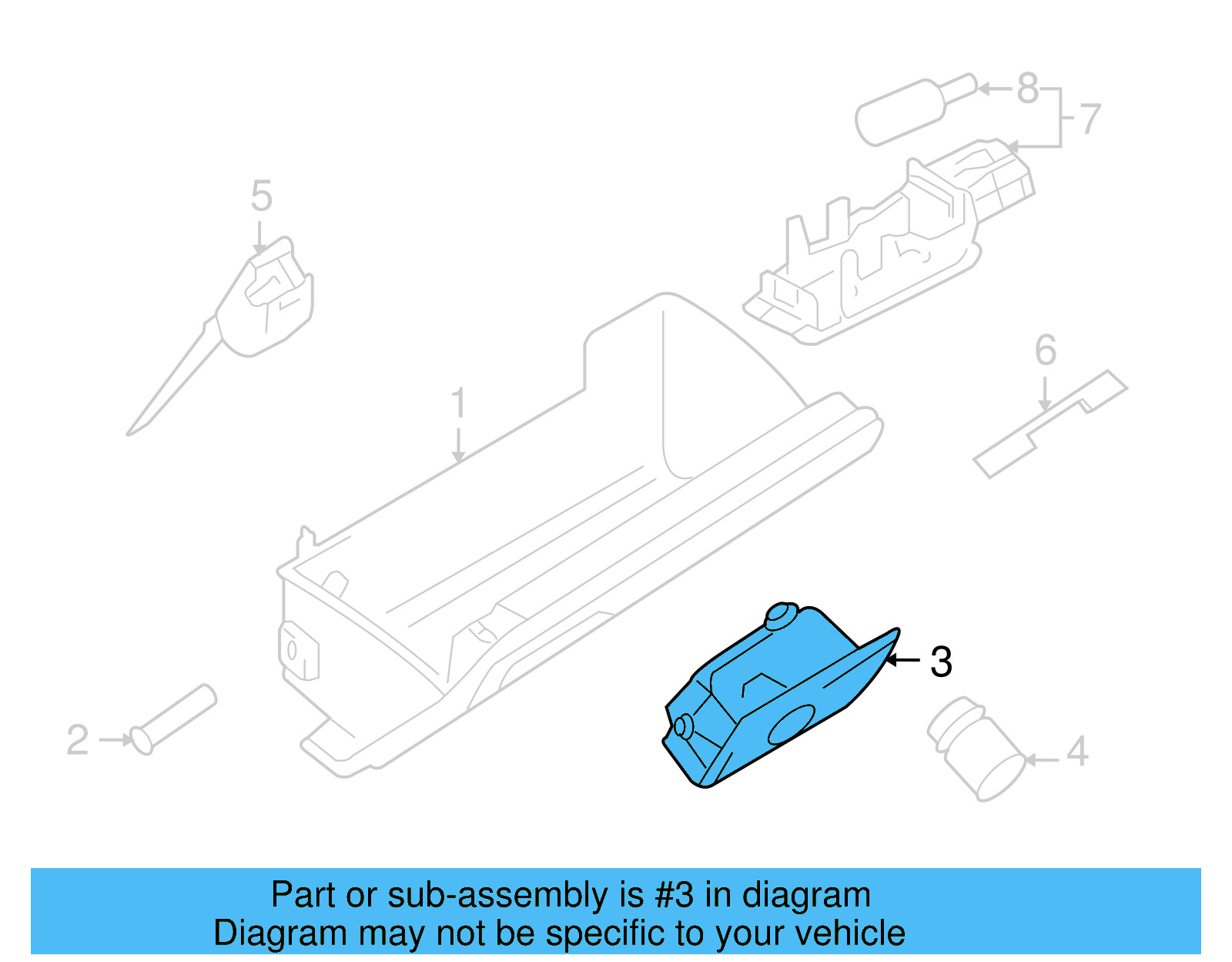 Glove Box Handle 1K1-857-147-E-81U - View 20
