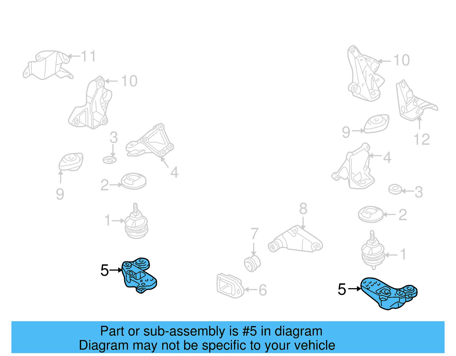 Mount Bracket 8E0-199-351-M - View 7