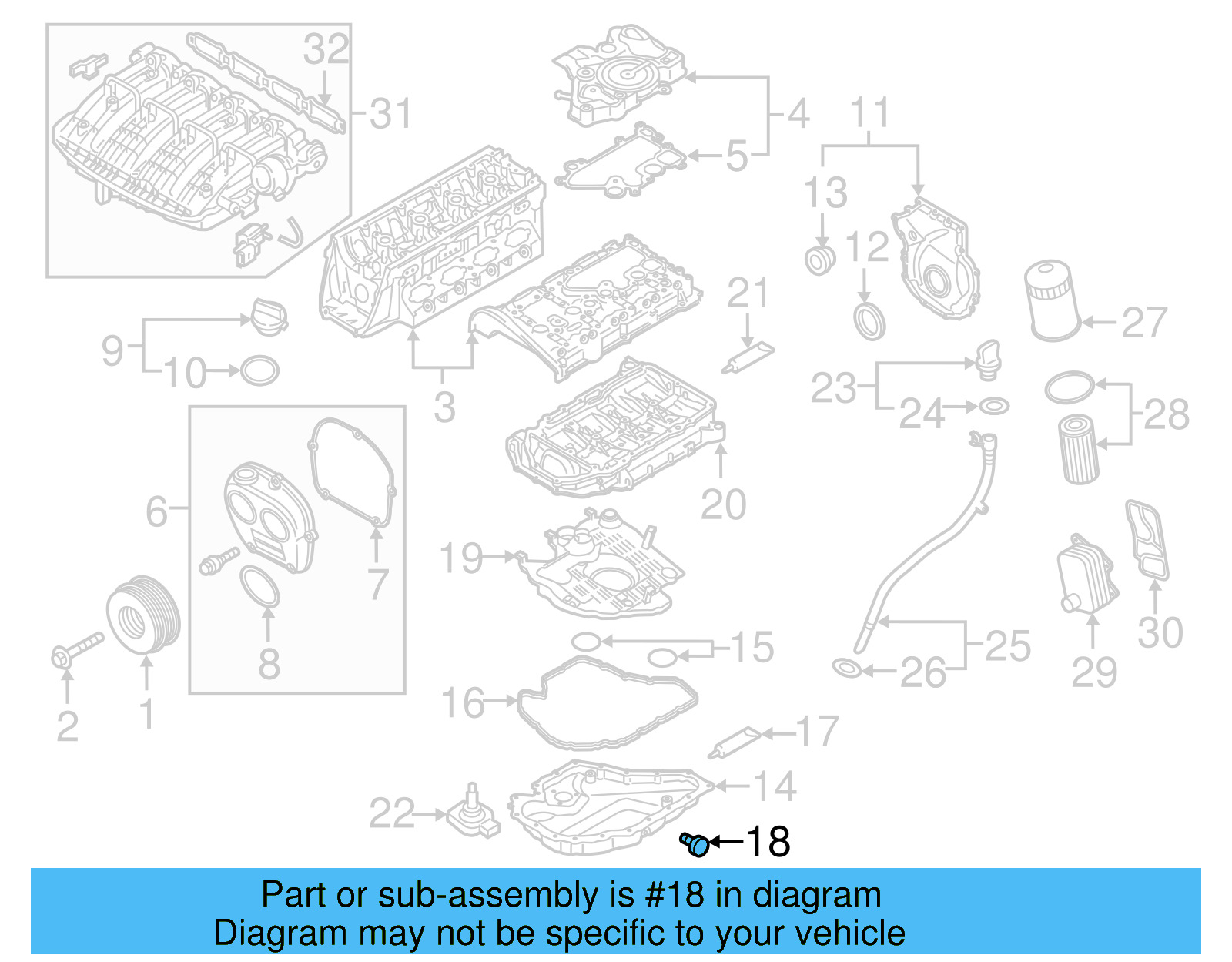 Drain Plug 06L-103-801-D - View 5