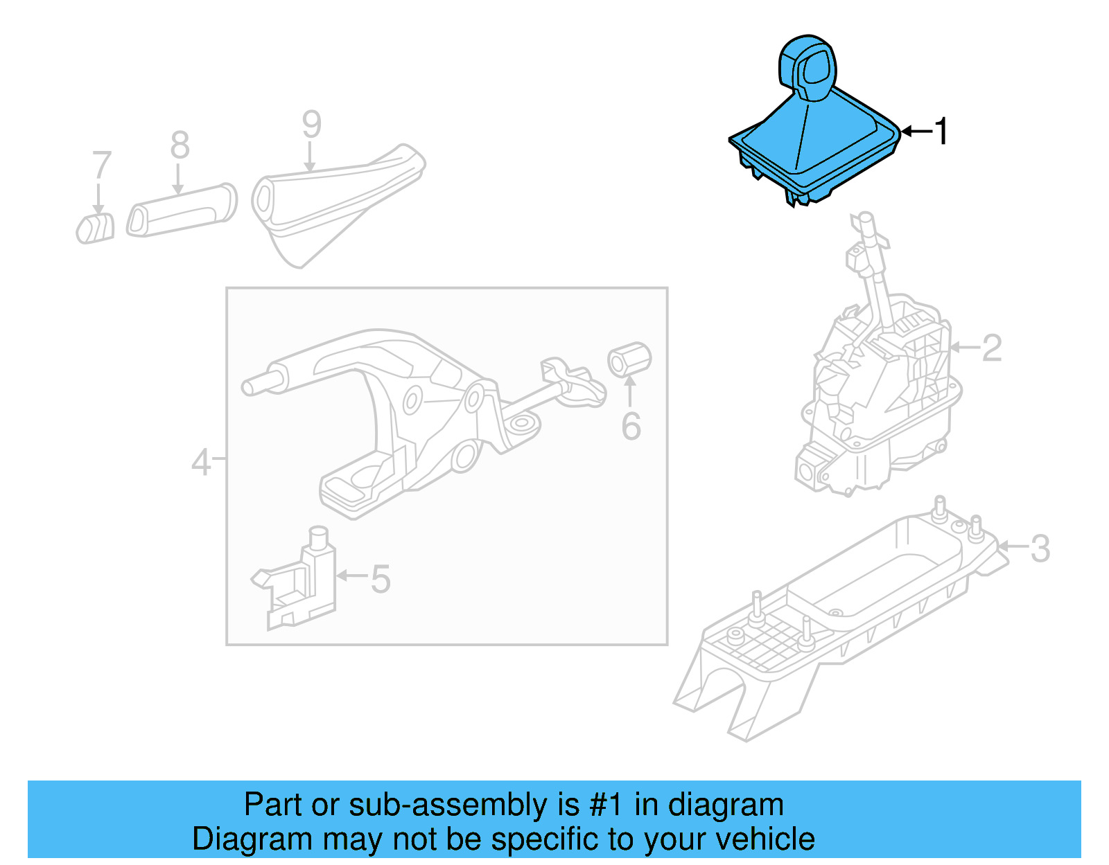 Shift Knob 5G1-713-203-M-UMF
