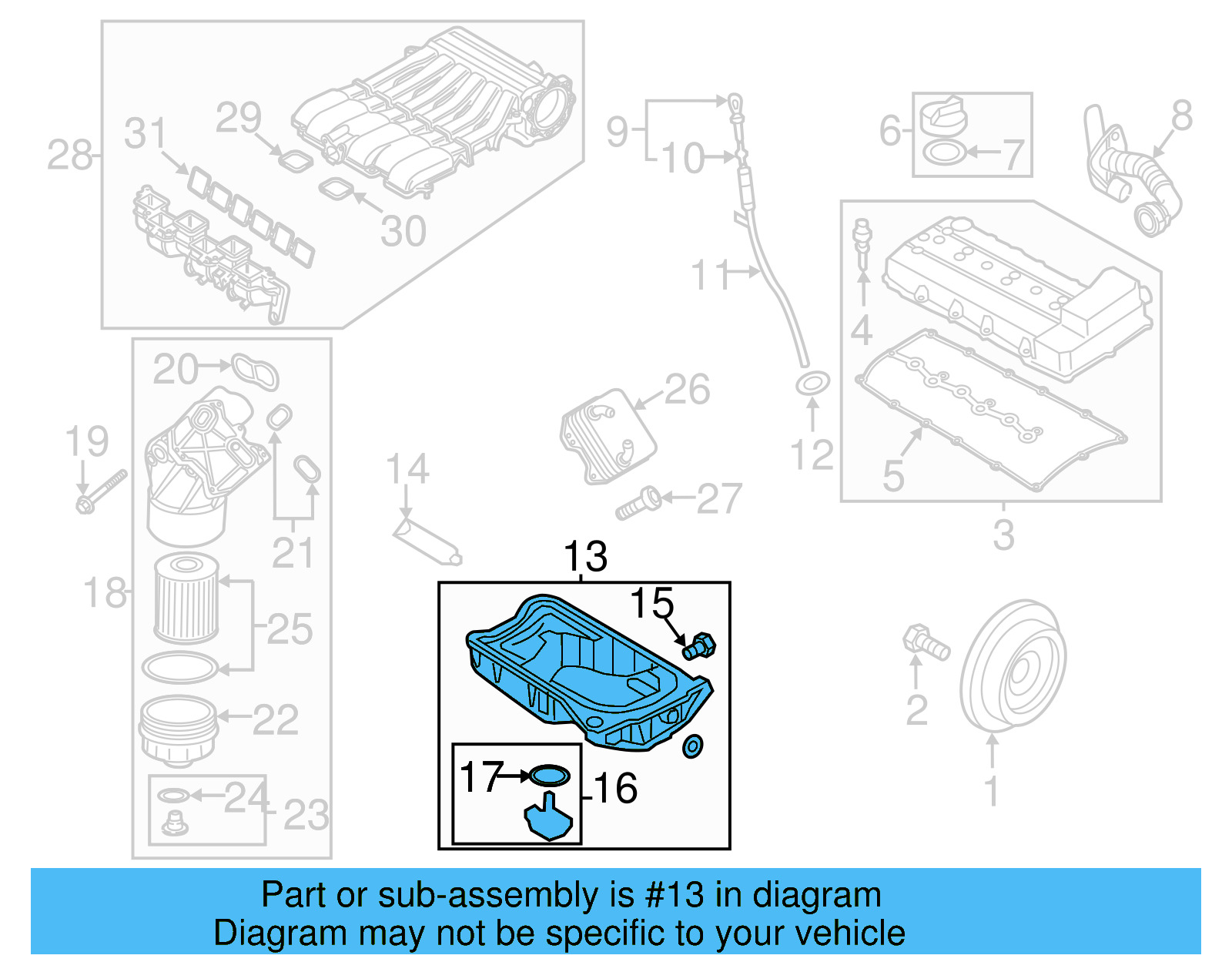 Oil Pan 03H-103-601-AK - View 11