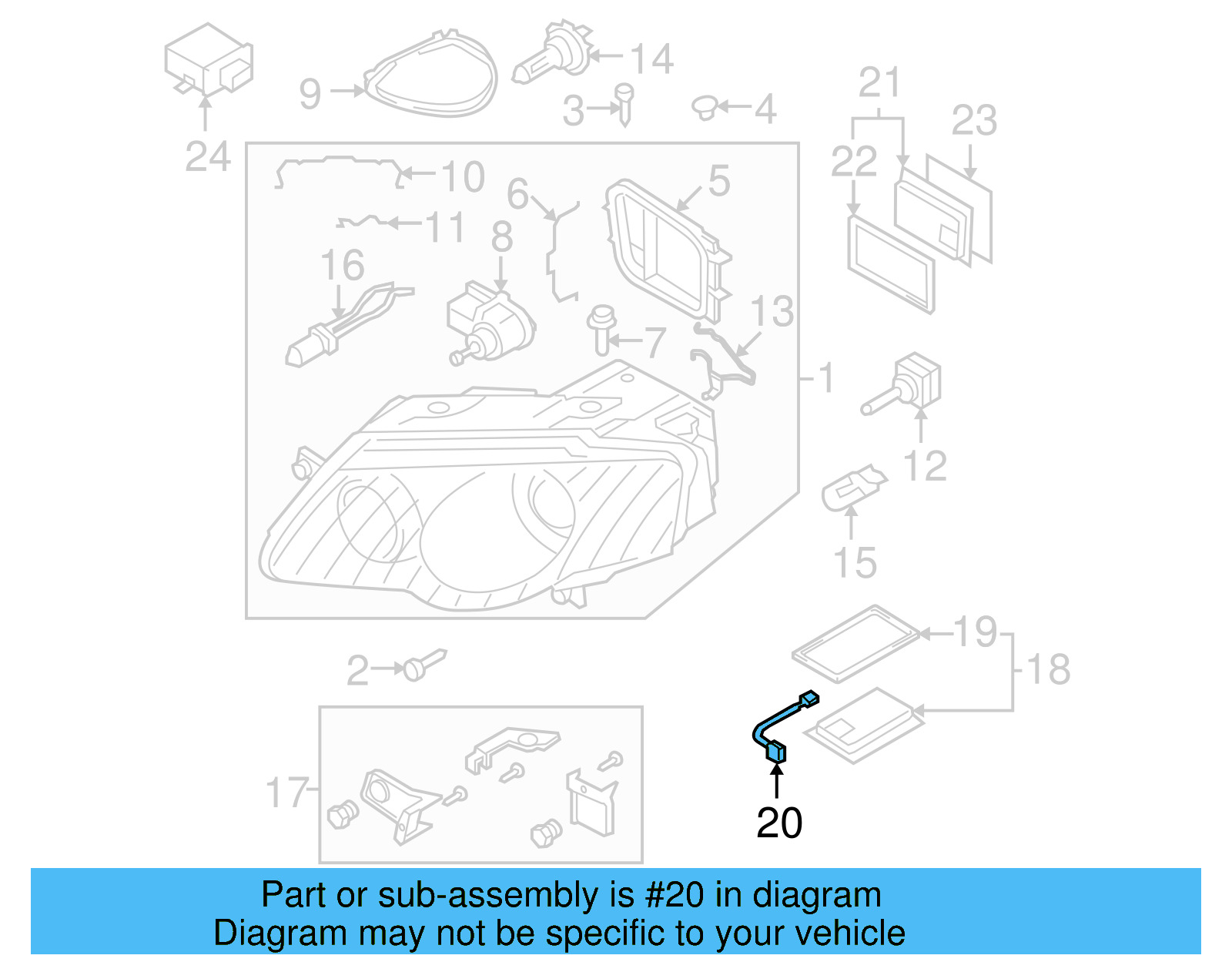 Wire Harness 3D0-971-671-A - View 3