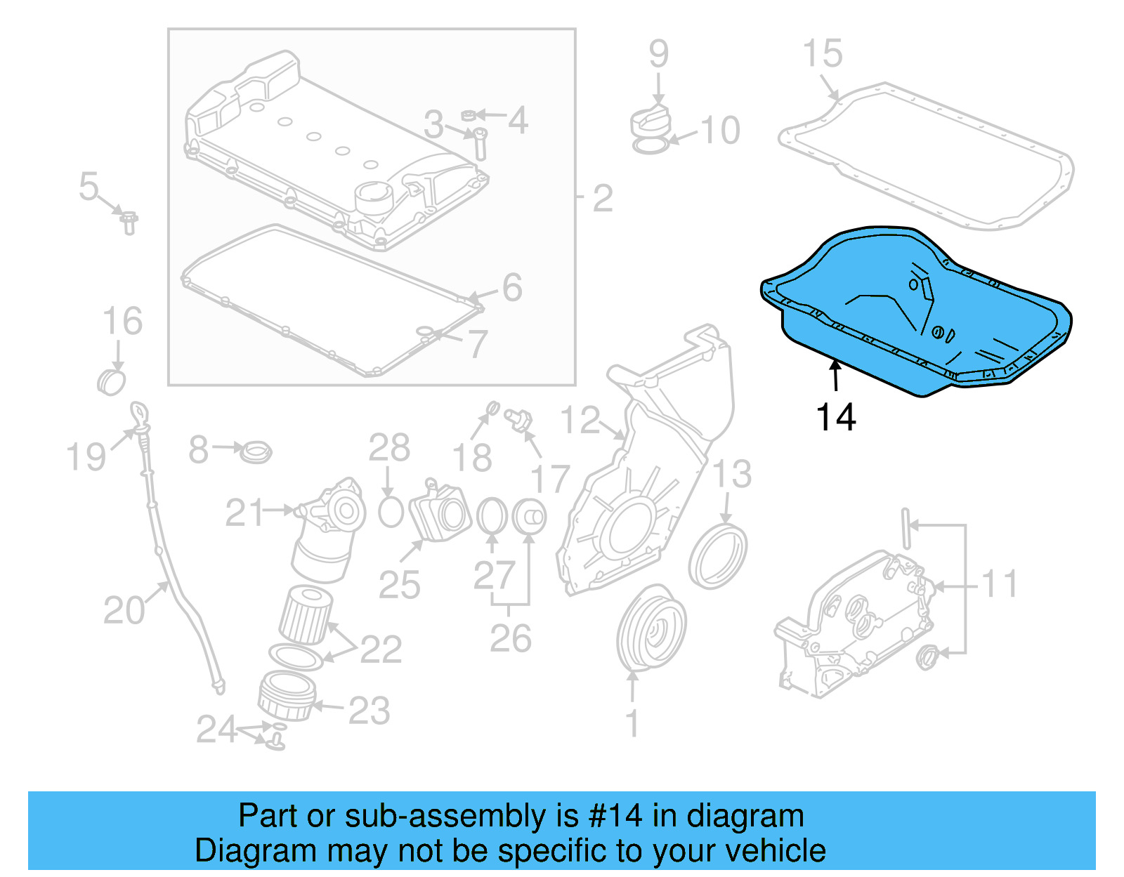 Oil Pan 022-103-601-HA - View 7