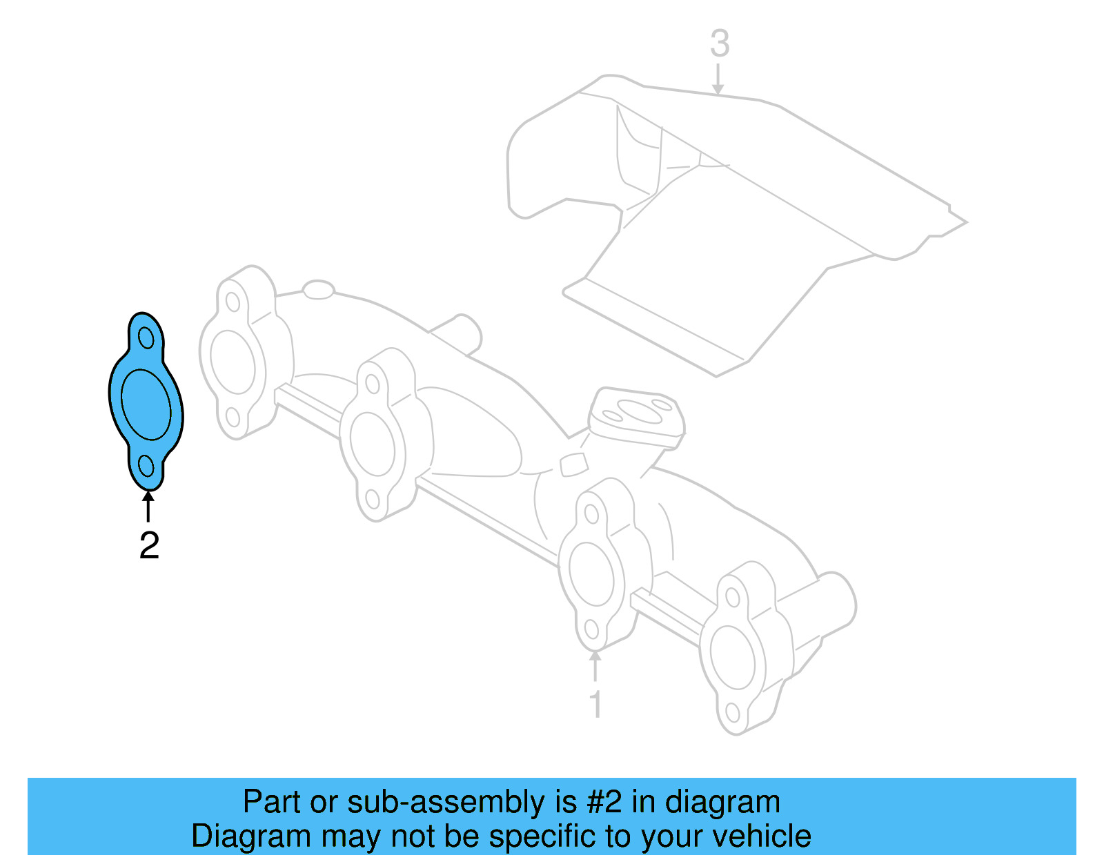 Exhaust Manifold Gasket Set 037-253-039-D - View 10