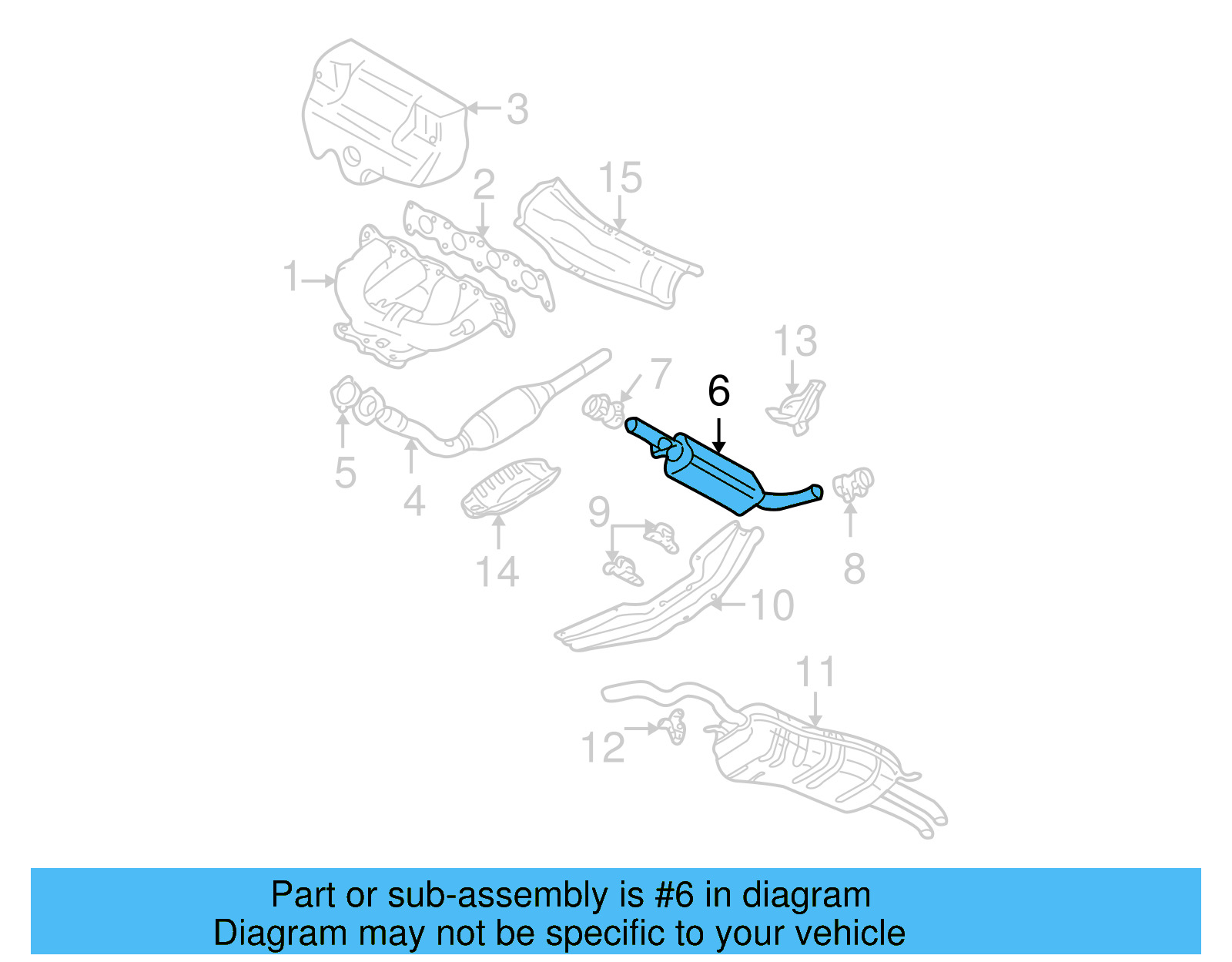 Exhaust Muffler 1J0-253-209-Q - View 5