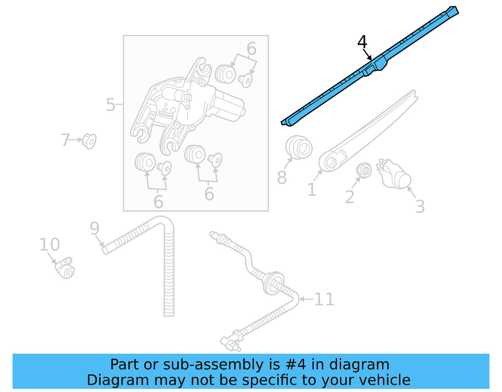 Wiper Blade 3CM-955-427-03C - View 2