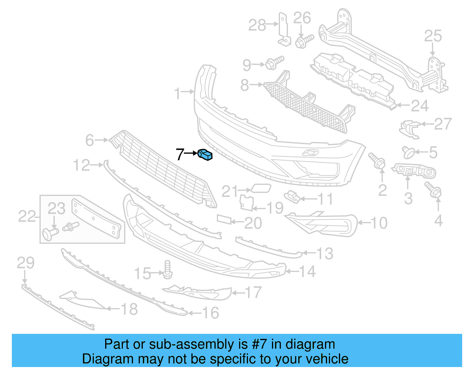 Center Cap 7P6-854-901-A-9B9 - View 3
