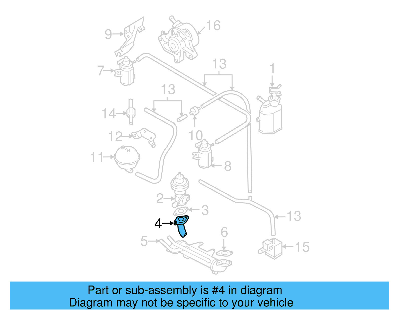 Egr Pipe 038-131-521-E - View 9