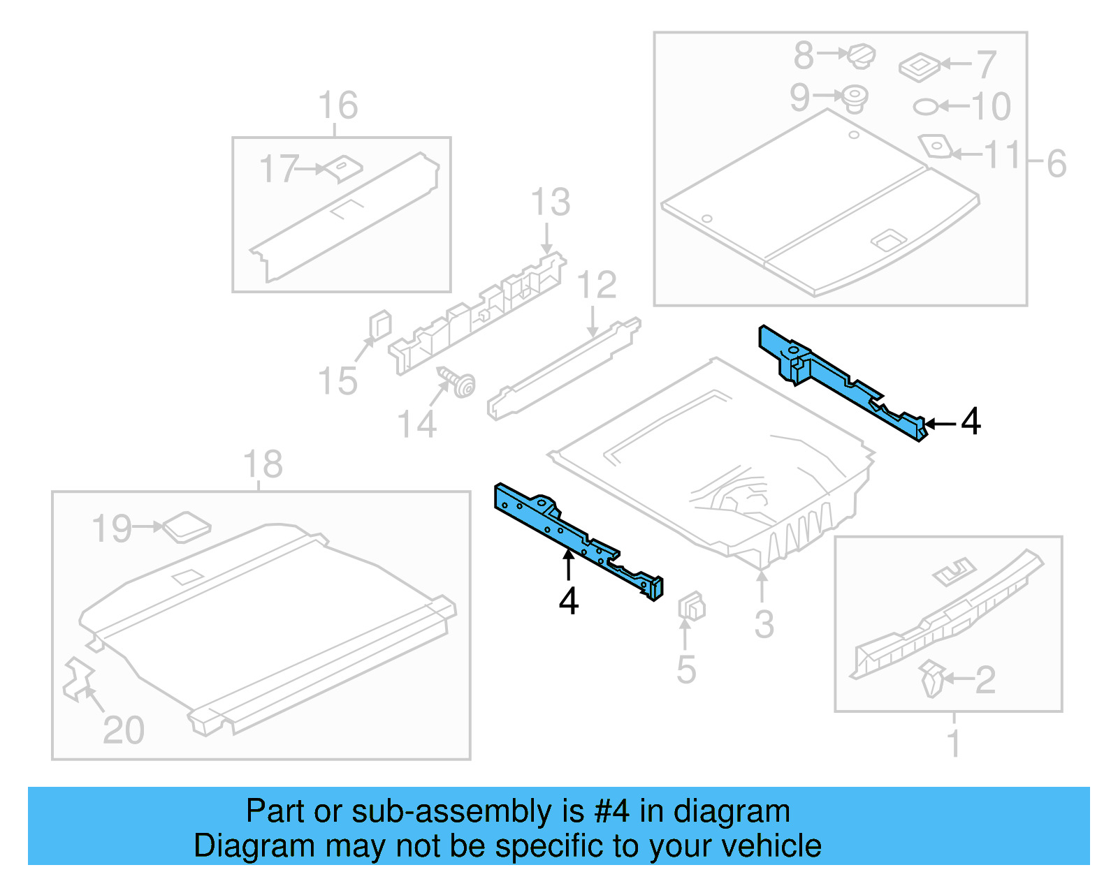 Side Trim 5G9-864-512-E-82V - View 4